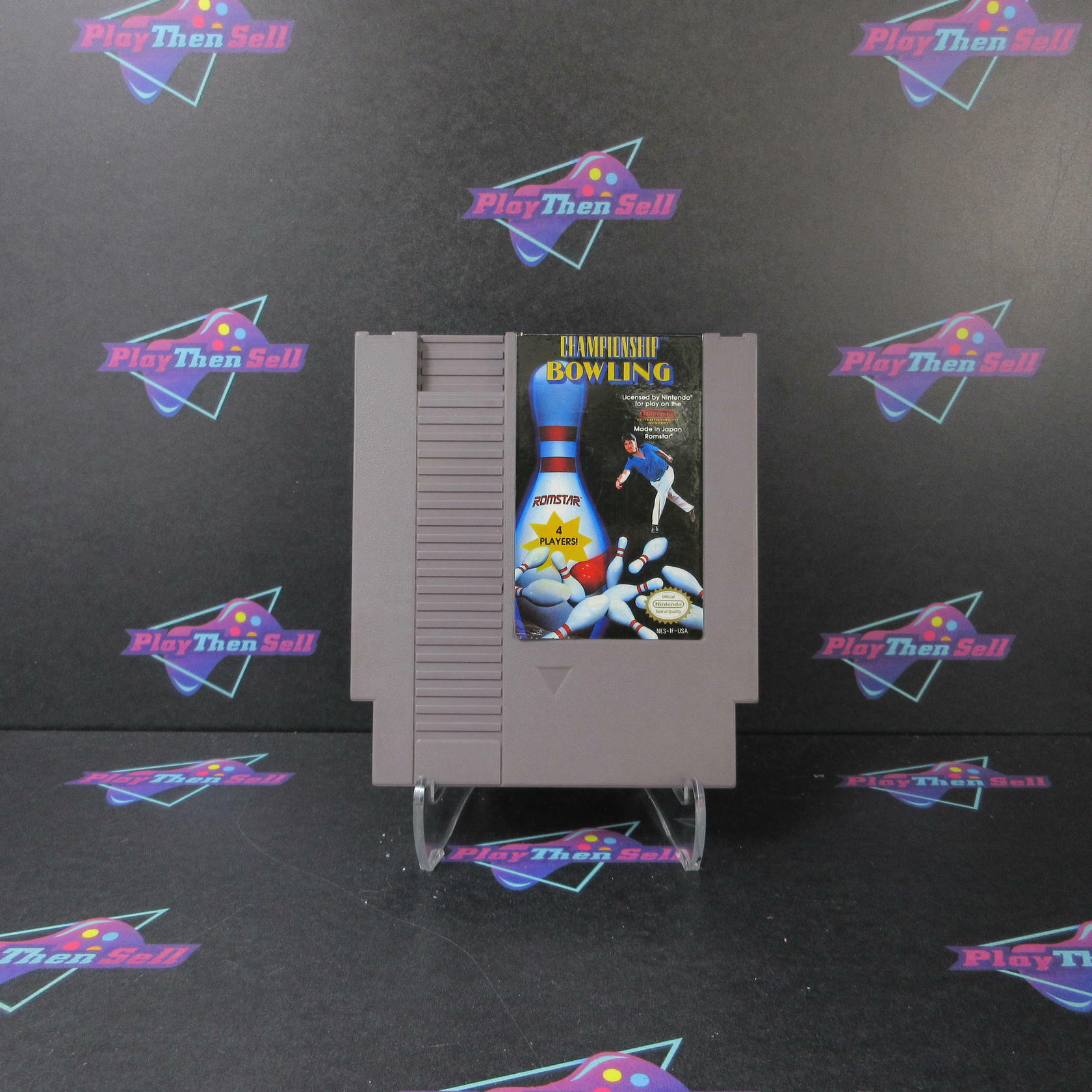 Championship Bowling Nintendo NES Cart Only AD Authentic / Tested - Very Good