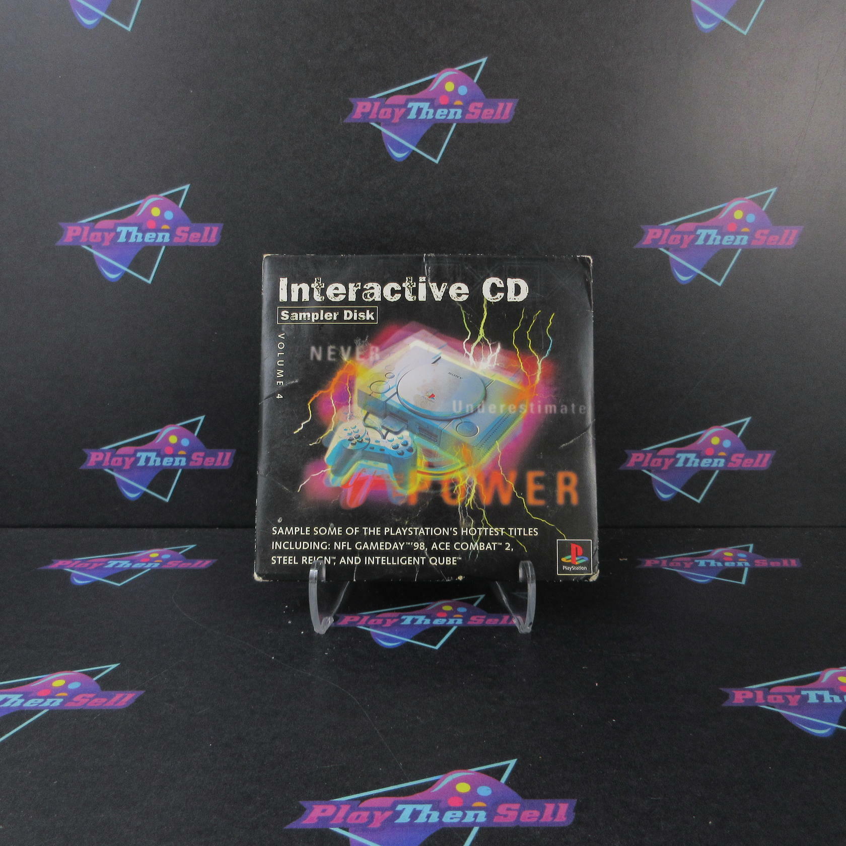 Interactive CD Sampler Disk Volume Four PS1 PlayStation 1 CS - Very Good