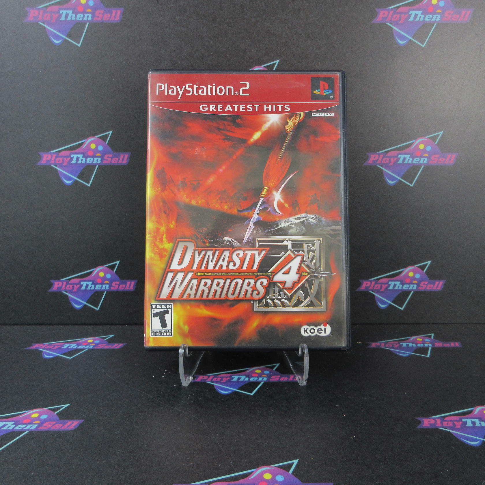 Dynasty Warriors 4 GH + Reg Card PS2 PlayStation 2 AD/DD Complete CIB - Very Good