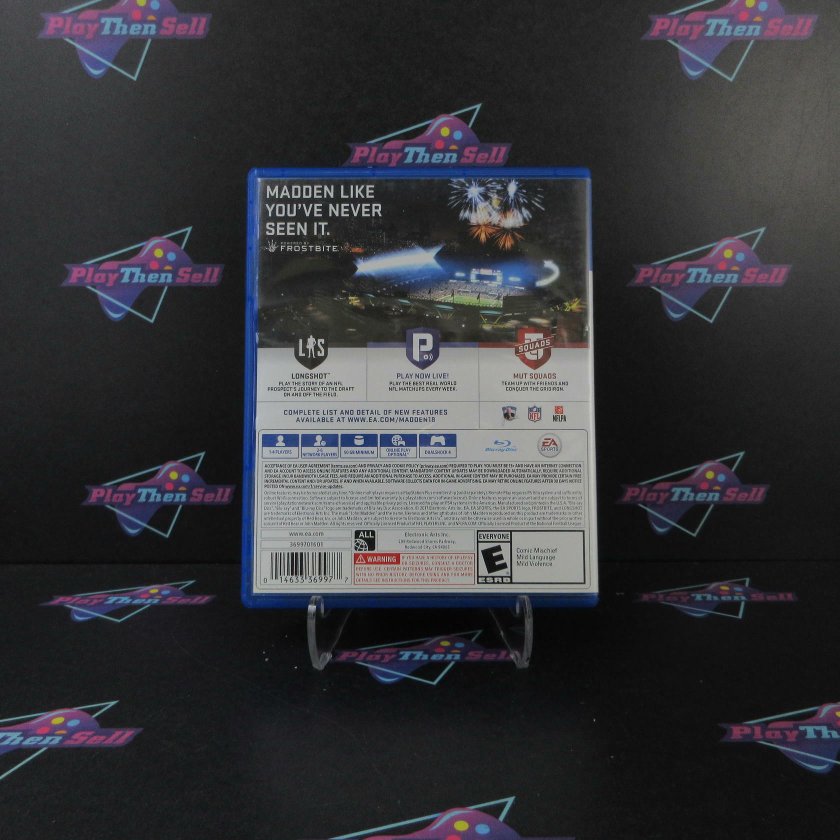 Madden NFL 18 PS4 PlayStation 4 DD Complete CIB - Very Good