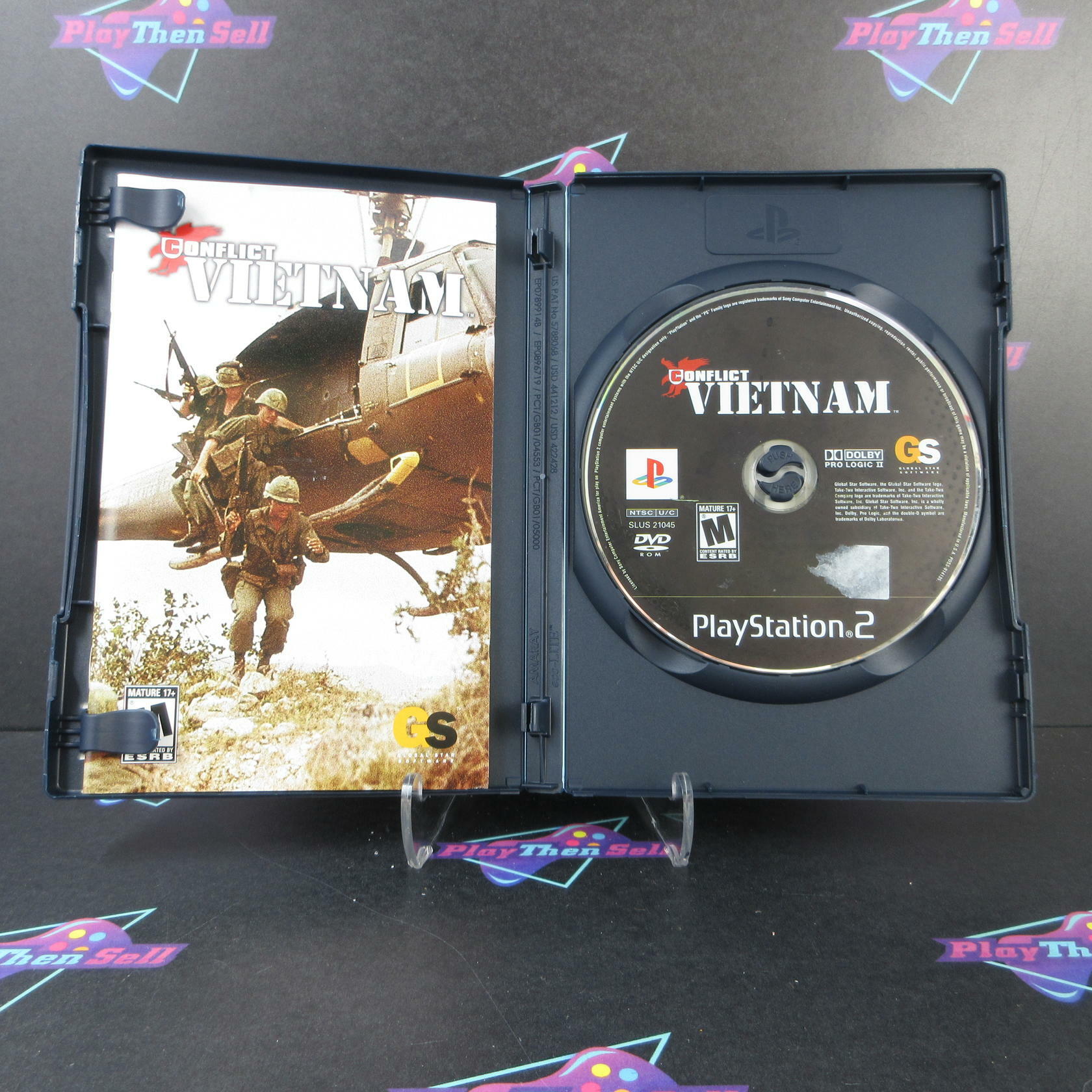 Conflict Vietnam Rental Art PS2 PlayStation 2 DD Complete CIB - Very Good