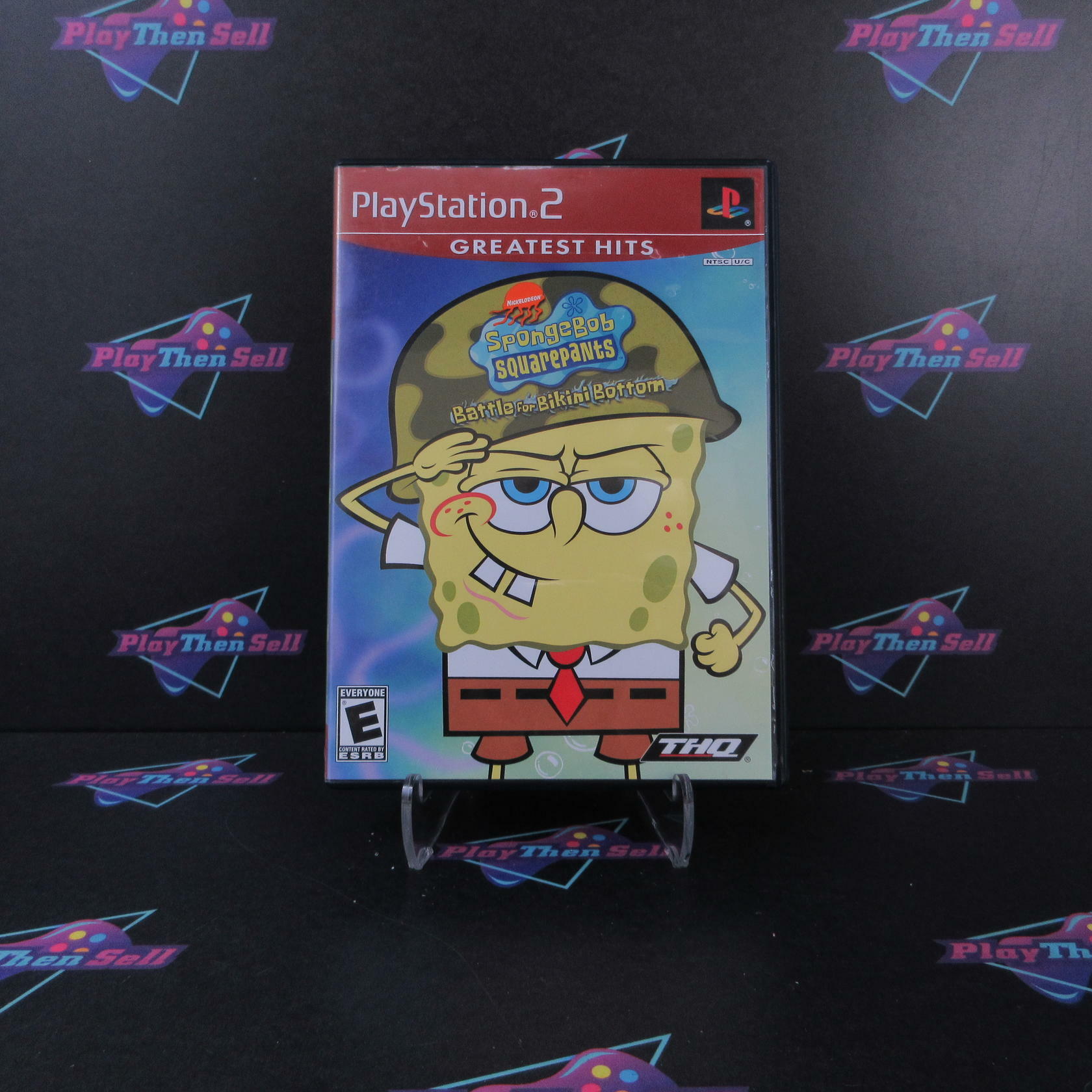 SpongeBob SquarePants Battle for Bikini Bottom GH PS2 PlayStation 2 MD CIB - Very Good