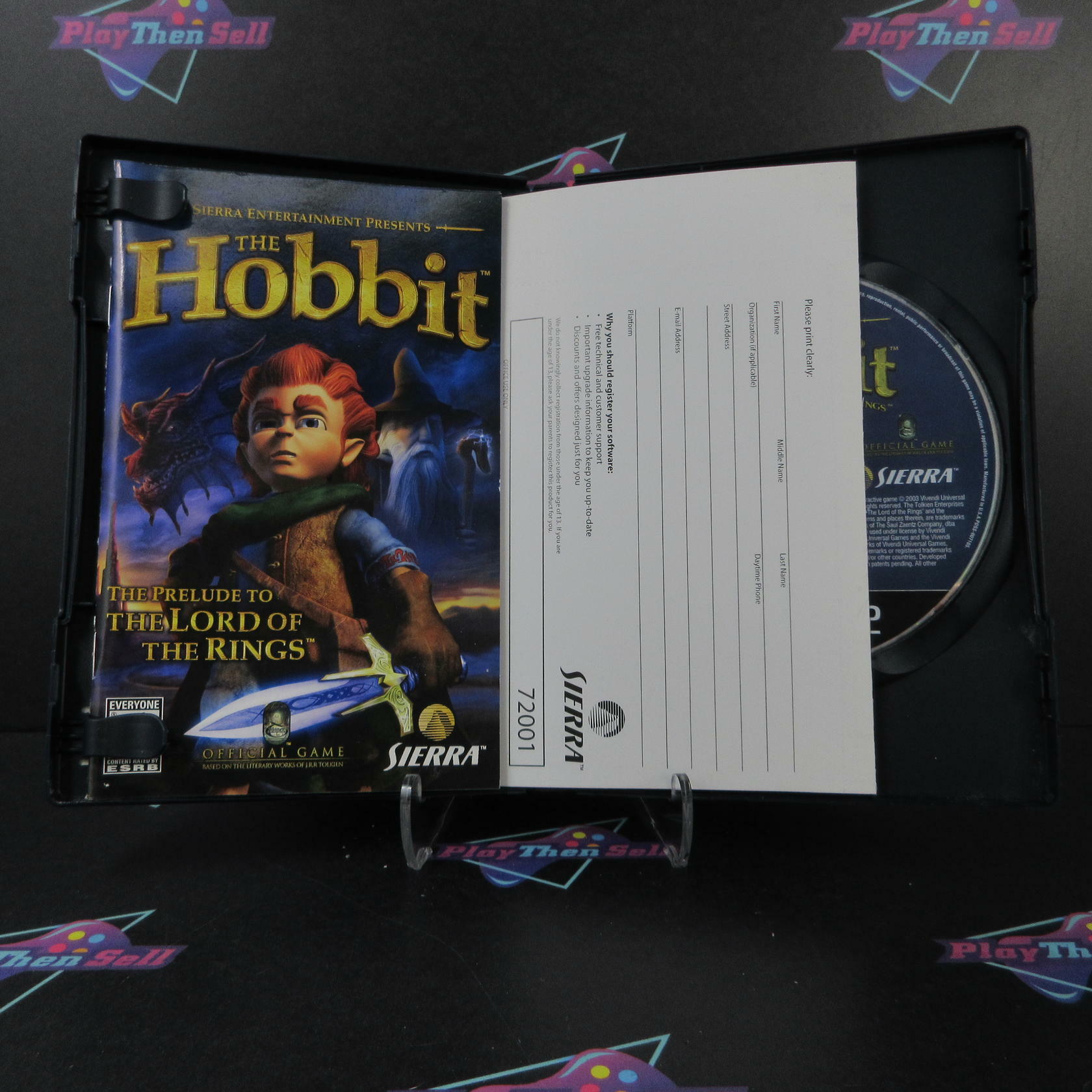 The Hobbit + Reg Card/Trading Card PS2 PlayStation 2 Complete CIB - Very Good
