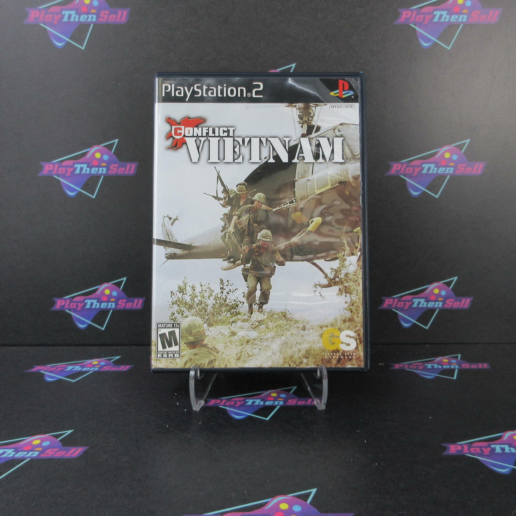 Conflict Vietnam Rental Art PS2 PlayStation 2 DD Complete CIB - Very Good