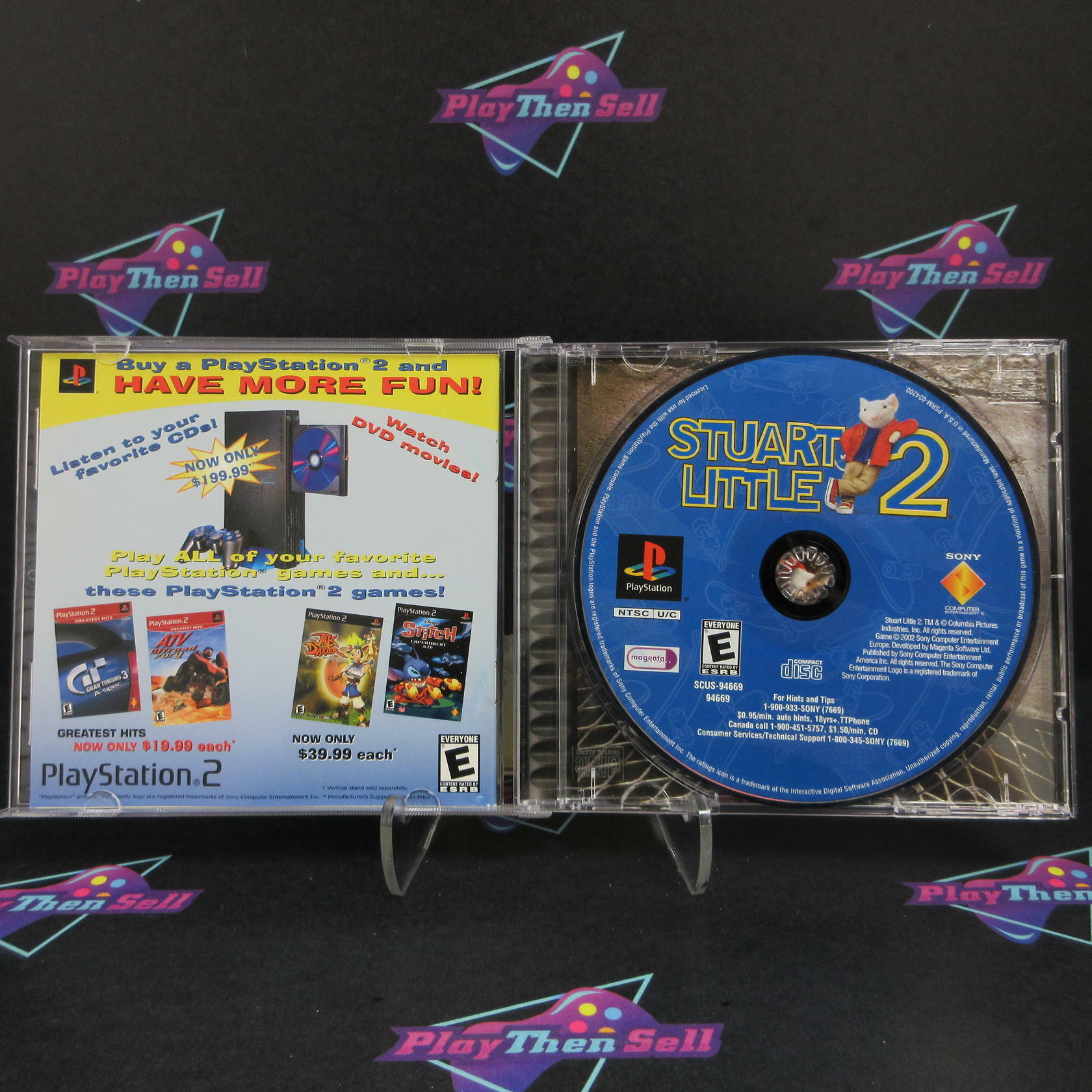 Stuart Little 2 PS1 PlayStation 1 - Like New