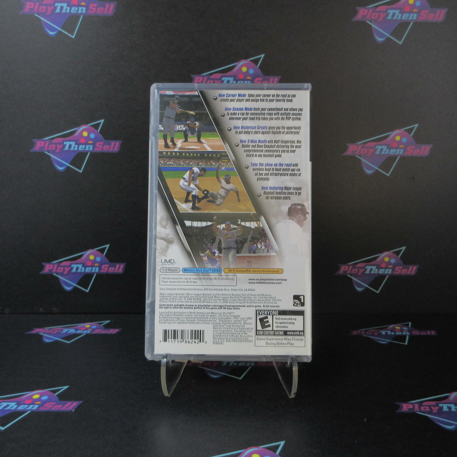 MLB 06 The Show Sony PSP + Reg Card - Like New