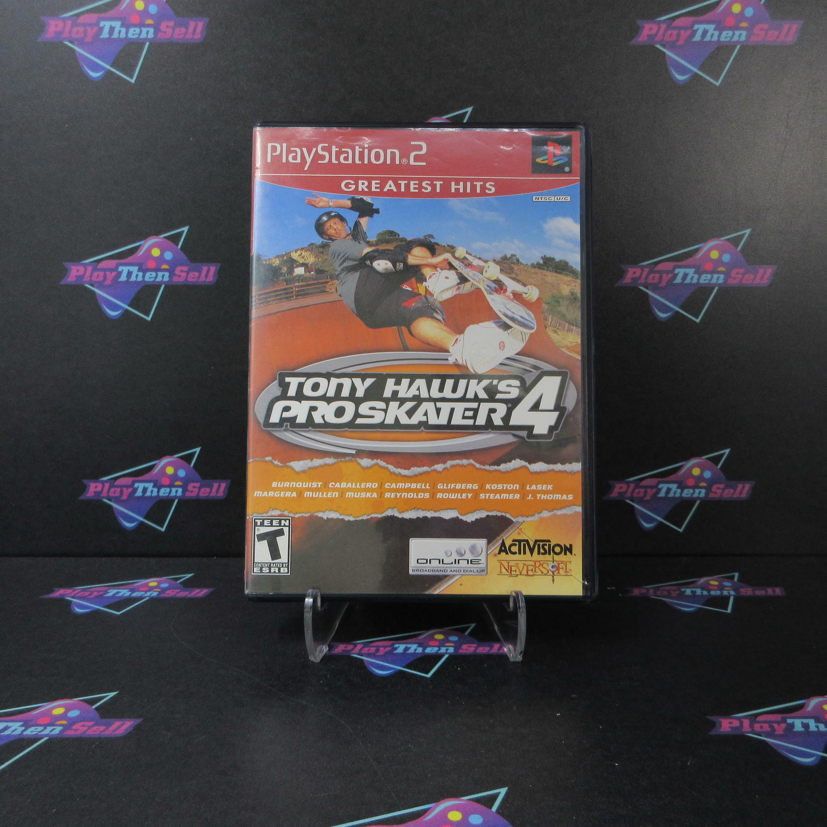 Tony Hawk's Pro Skater 4 GH PS2 PlayStation 2 AD/DD/NM - Very Good