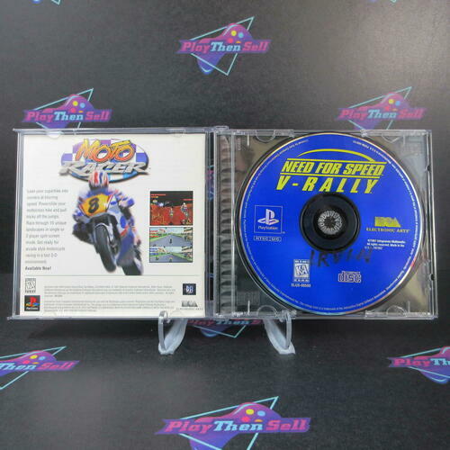 Need for Speed V Rally PS1 PlayStation 1 MD Complete CIB - Very Good
