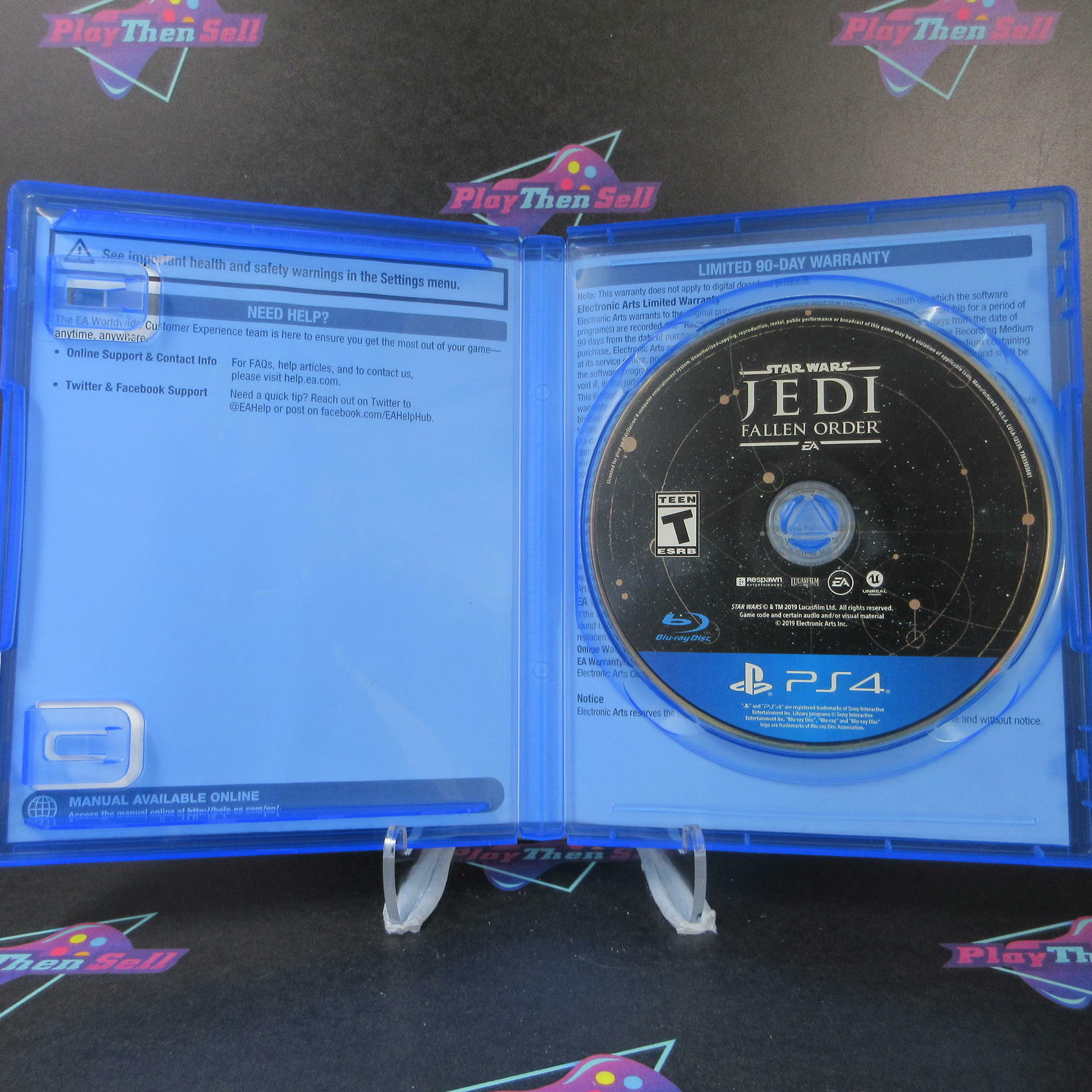 Star Wars Jedi Fallen Order PS4 PlayStation 4 AD Complete CIB - Very Good