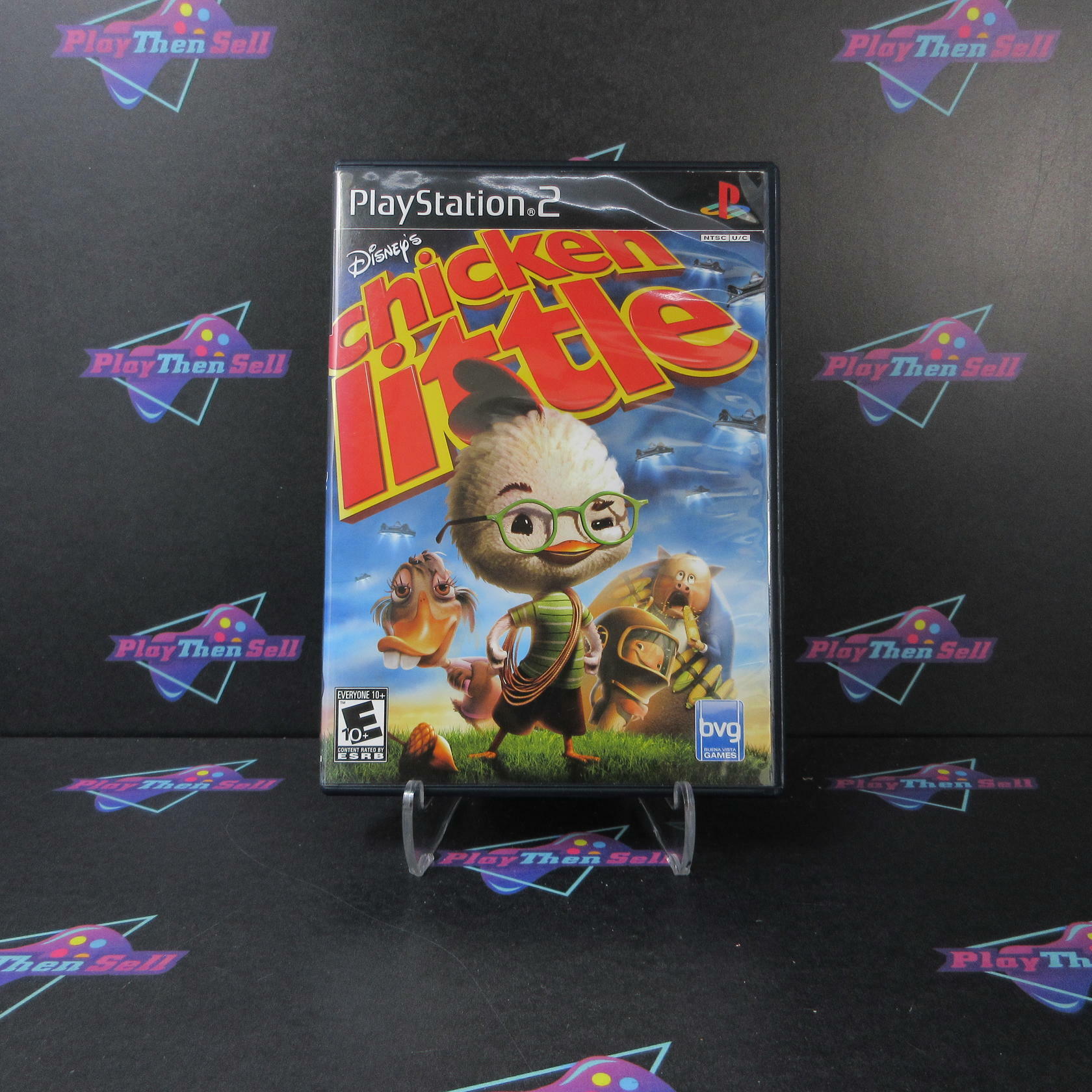 Disney's Chicken Little + Reg Card PS2 PlayStation 2 AD/MD Complete CIB - Very Good