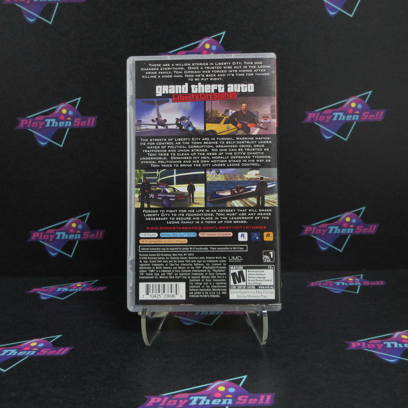 Grand Theft Auto Liberty City Stories Clear UMD Sony PSP GH - Very Good