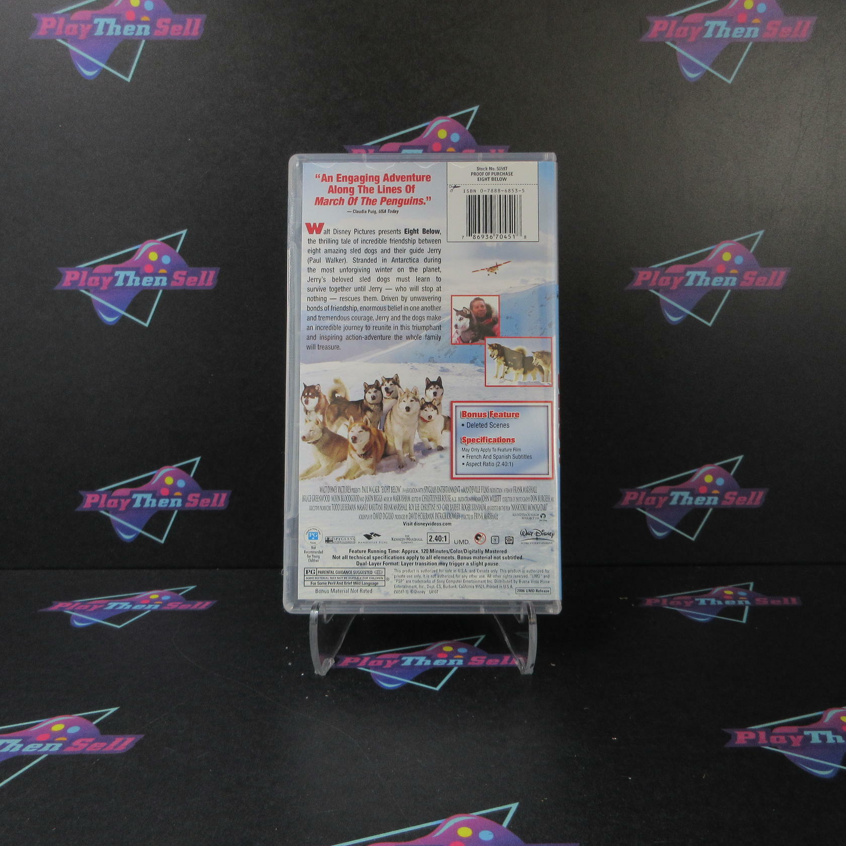 Eight Below Sony PSP UMD Movie - Like New