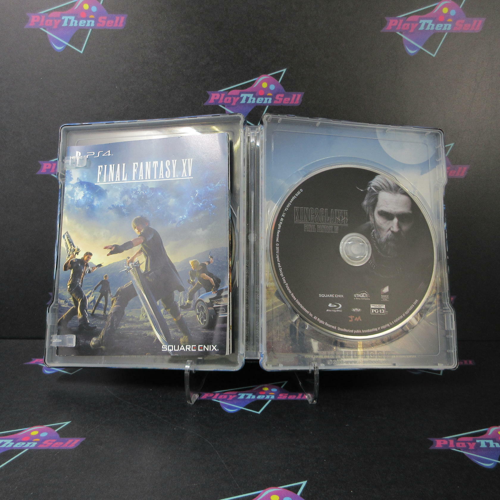 Final Fantasy XV Deluxe Edition + Kingsglaive / Sleeve PS4 PlayStation 4 AD/DD - Very Good