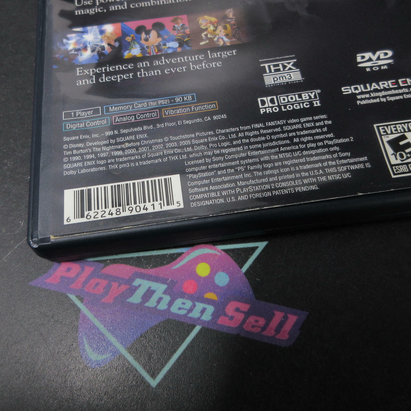 Kingdom Hearts II PS2 PlayStation 2 AD/MD Complete CIB - Very Good