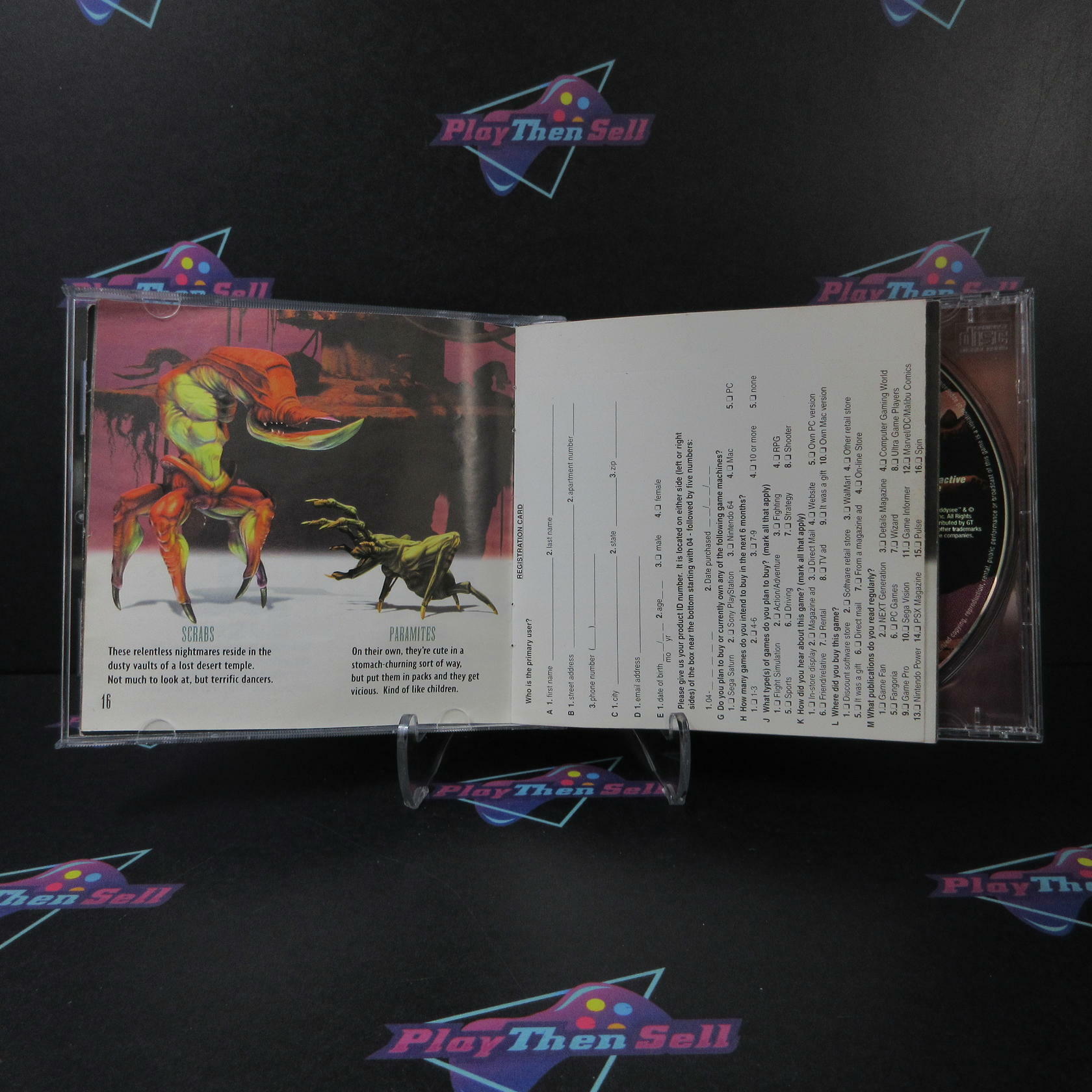 Oddworld Abe's Oddysee + Reg Card PS1 PlayStation 1 MD Complete CIB - Very Good