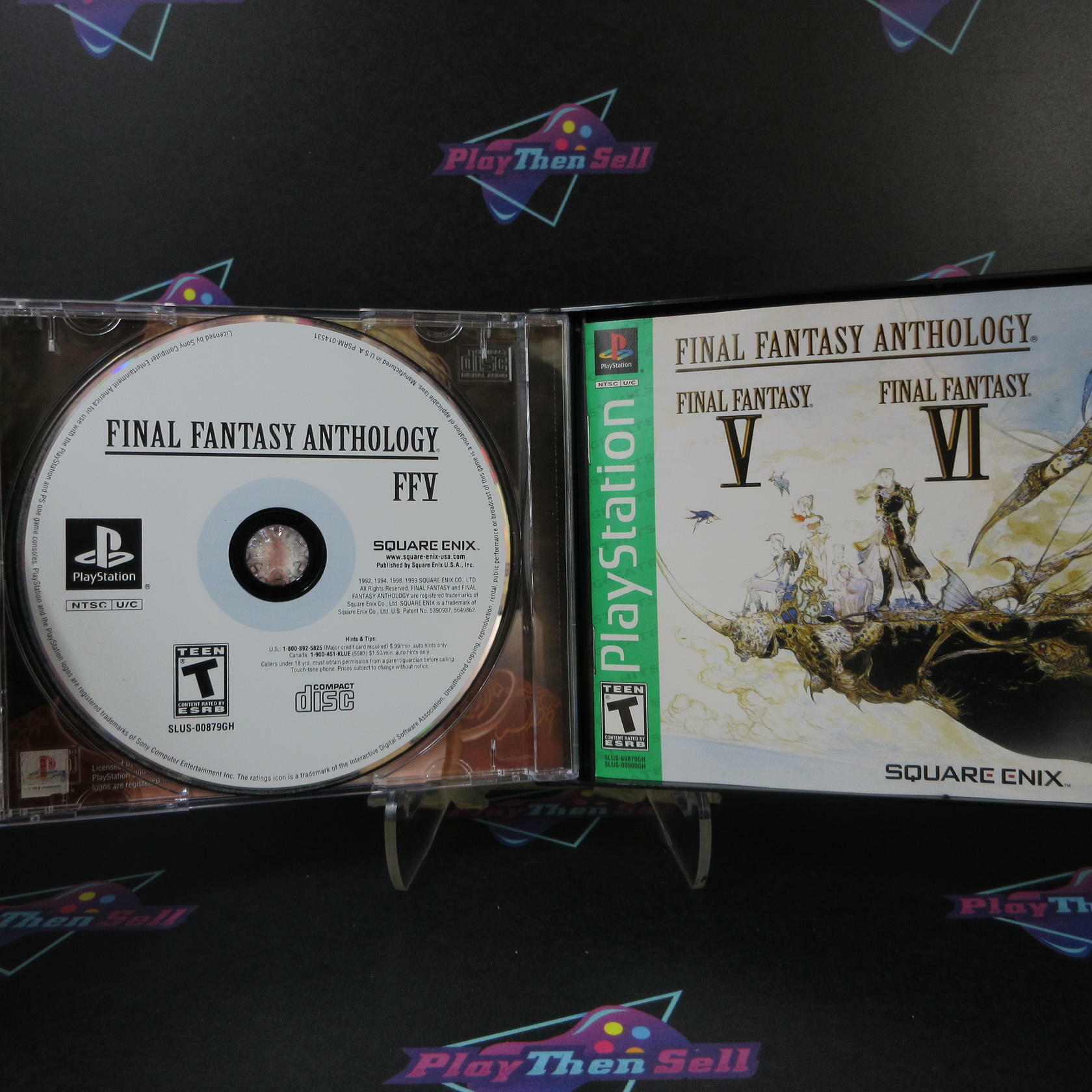 Final Fantasy Anthology Greatest Hits PS1 PlayStation 1 + Reg Card - Like New
