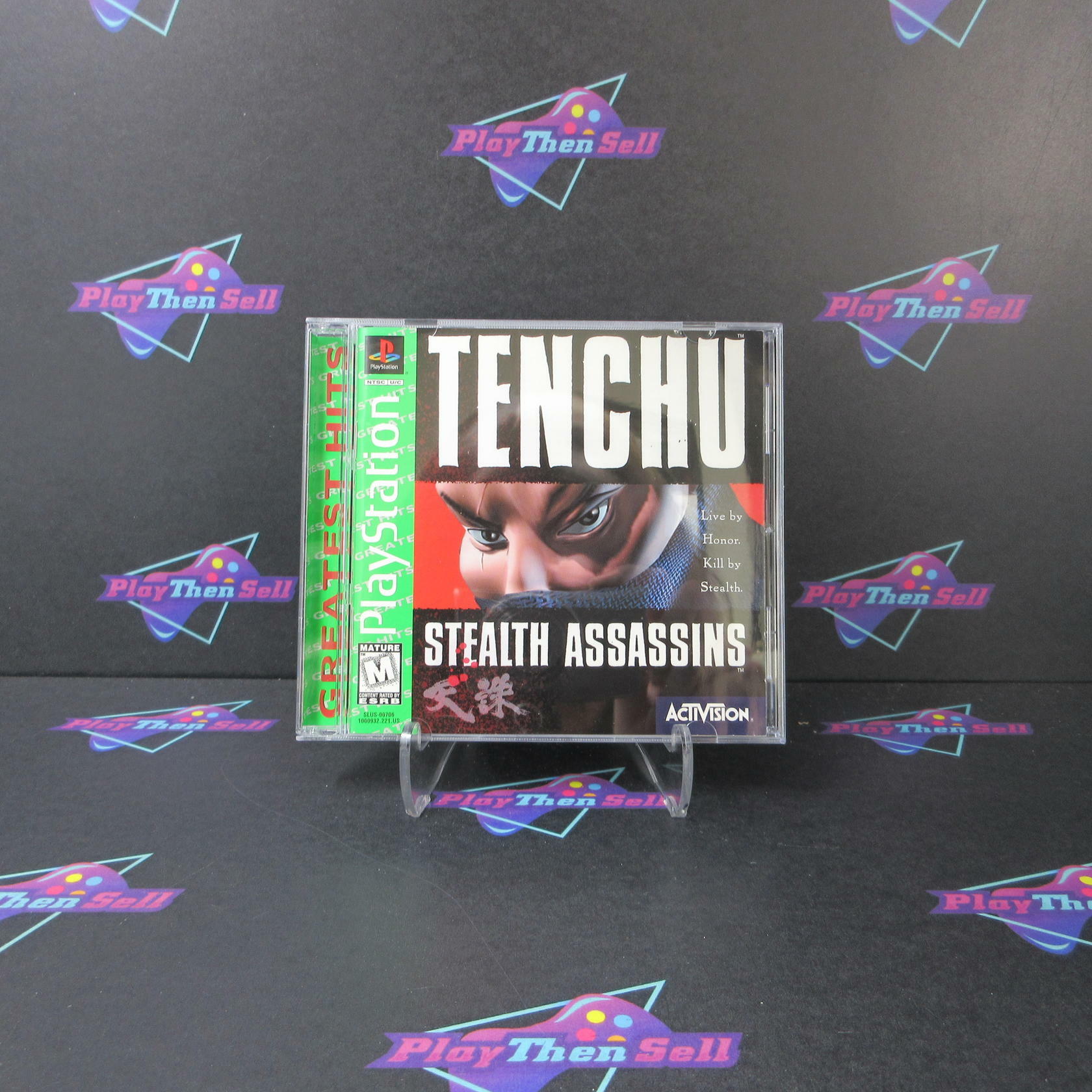 Tenchu Stealth Assassins GH + Reg Card PS1 PlayStation 1 MD Complete CIB - Very Good