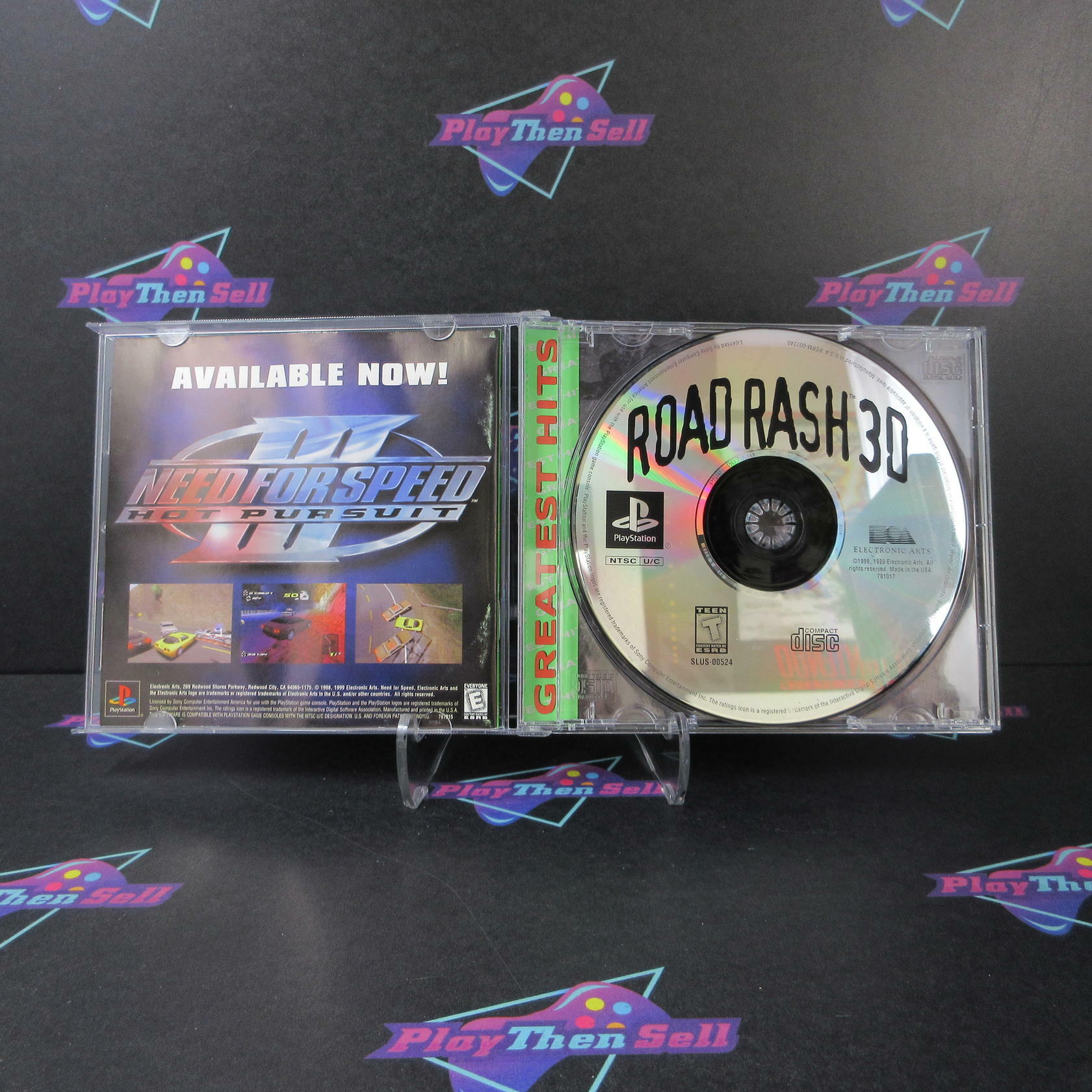 Road Rash 3D GH + Reg Card PS1 PlayStation 1 AD Complete CIB - Very Good