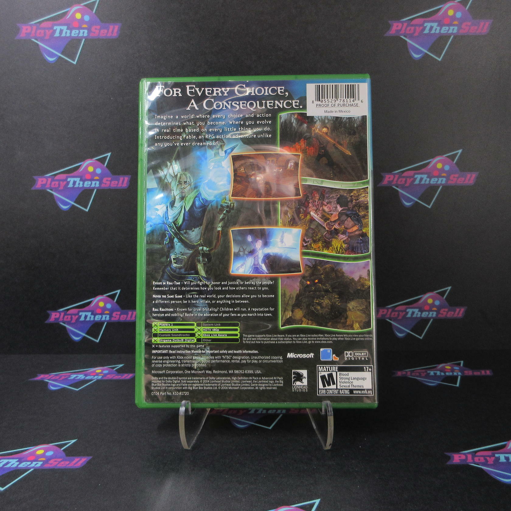 Fable Original 2004 Xbox - Very Good