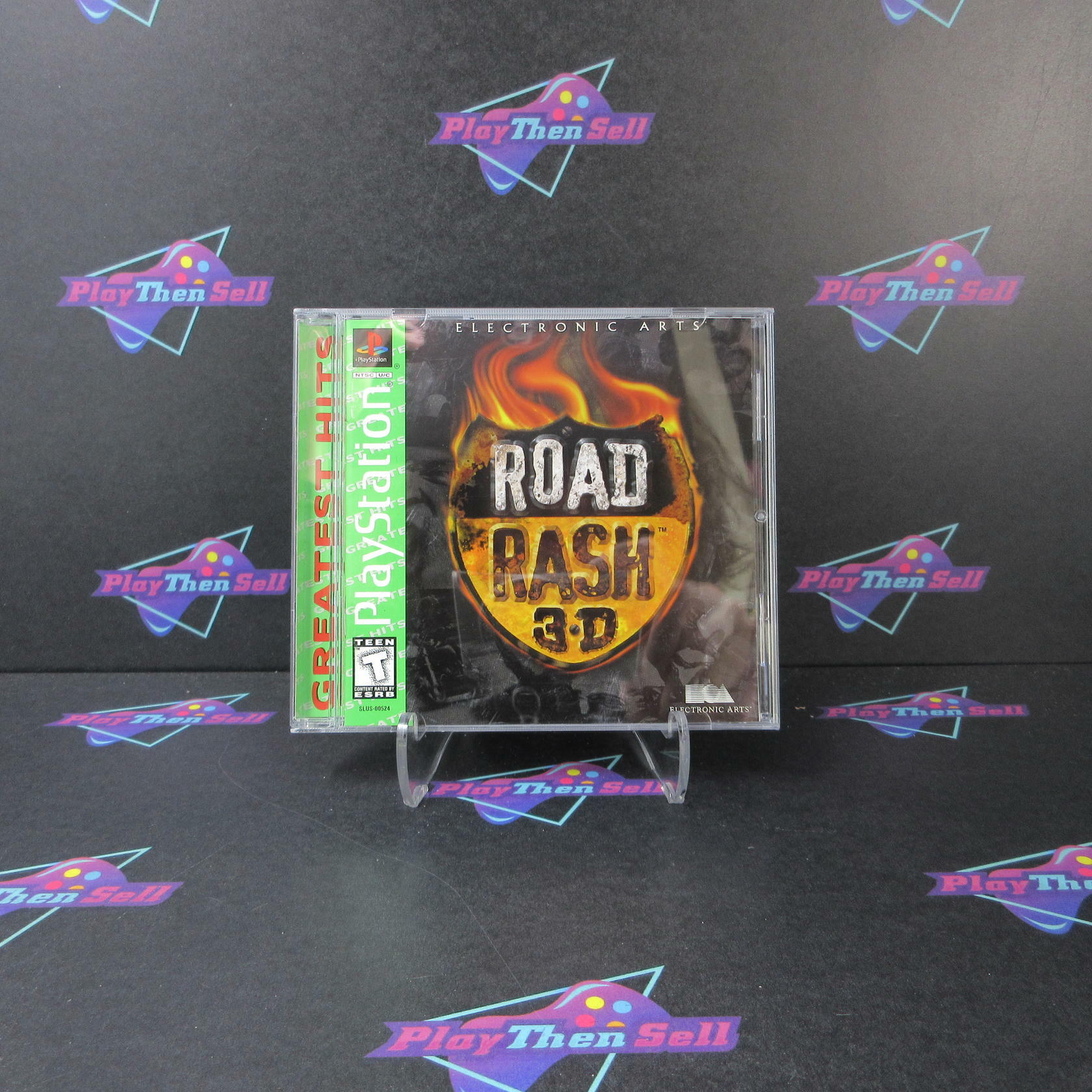Road Rash 3D GH + Reg Card PS1 PlayStation 1 AD Complete CIB - Very Good