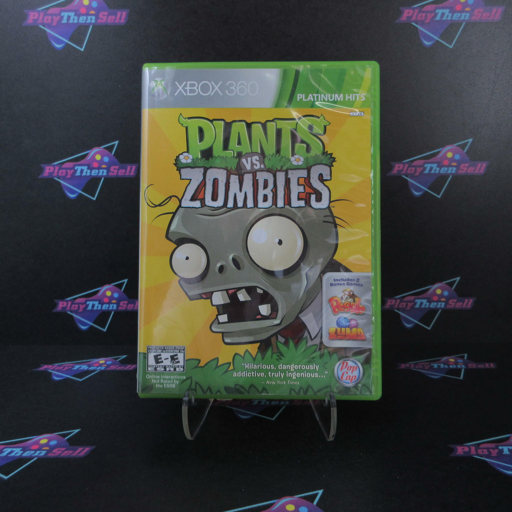Plants Vs Zombies Xbox 360 Platinum Hits - Very Good