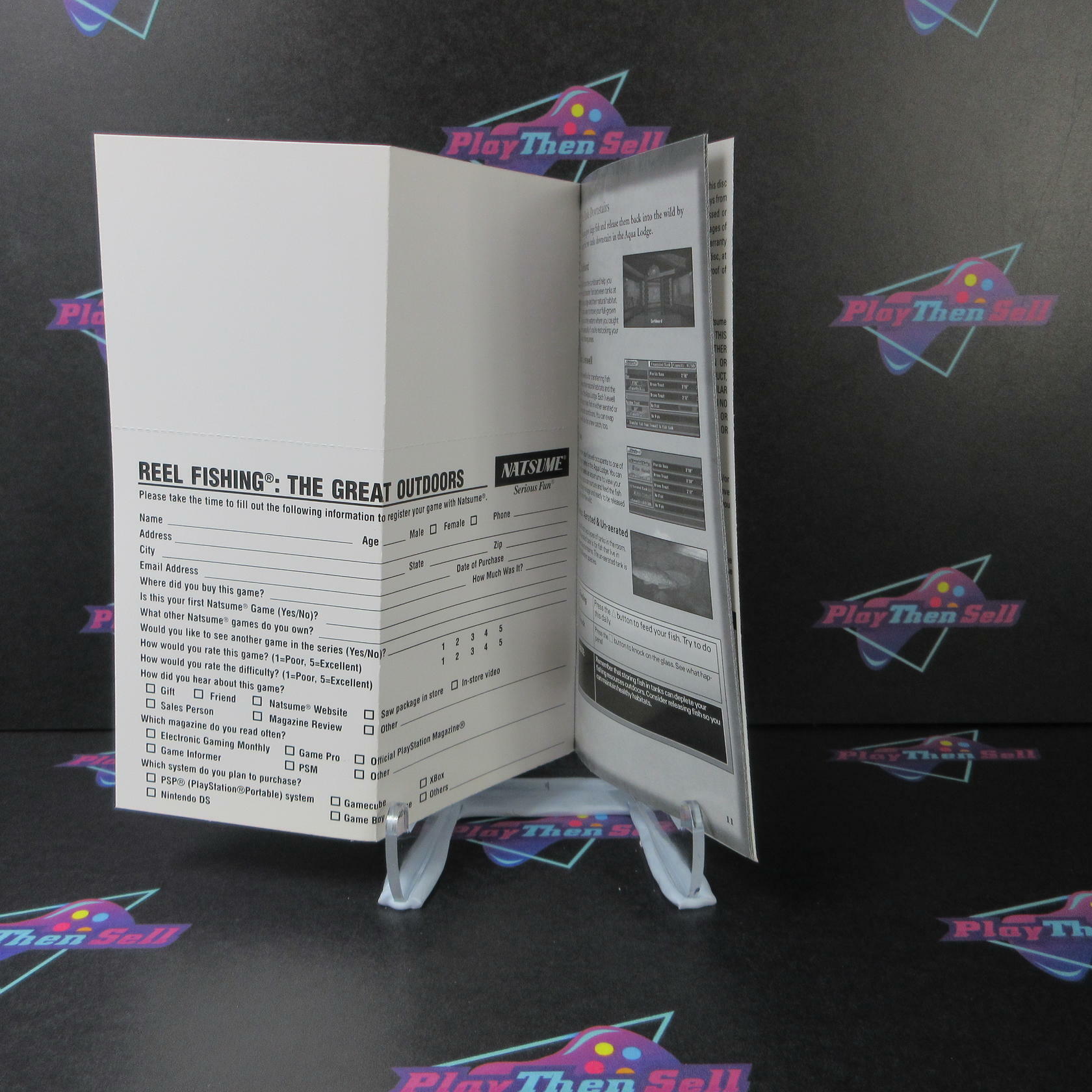 Reel Fishing The Great Outdoors Sony PSP + Reg Card - Like New