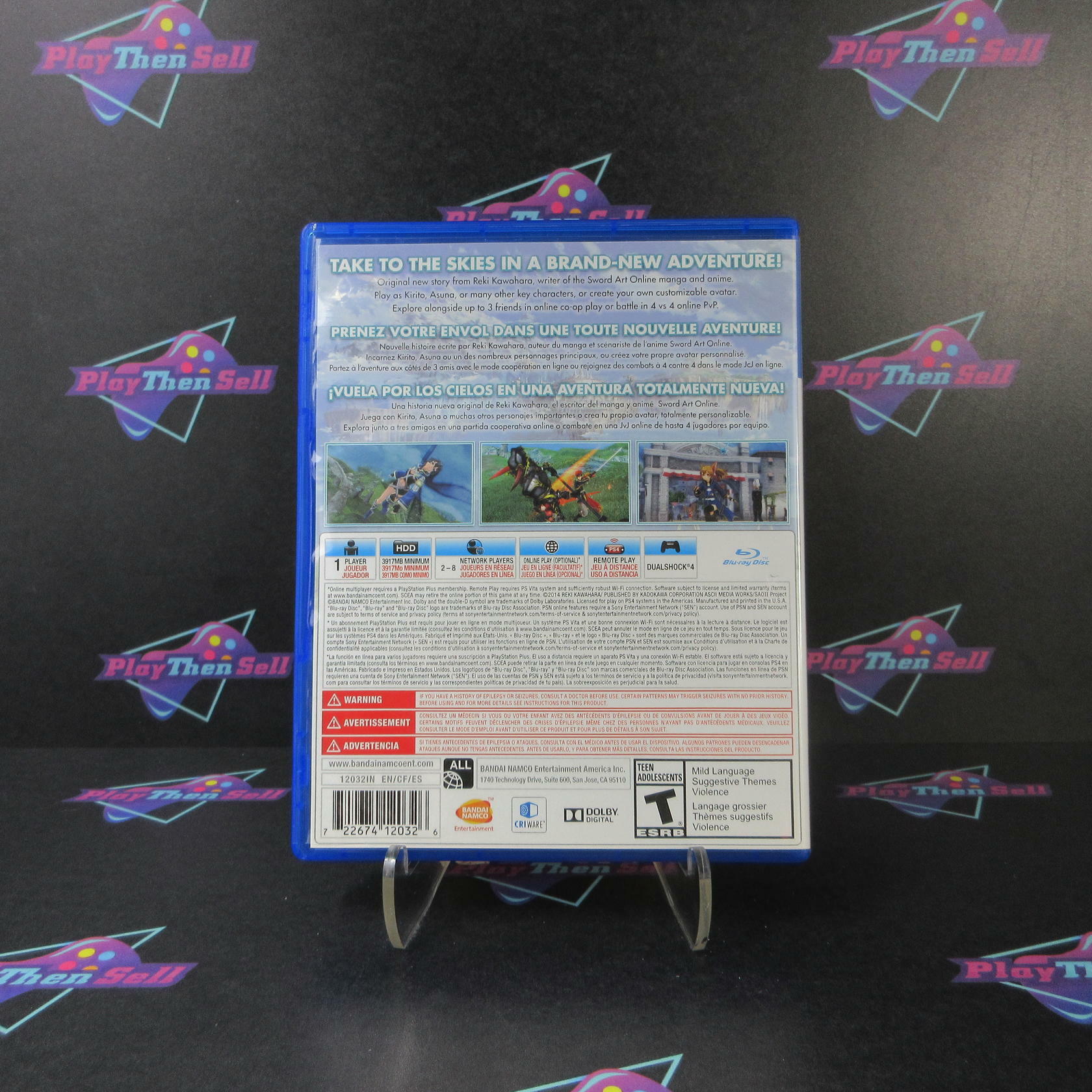 Sword Art Online Lost Song PS4 PlayStation 4 - Like New