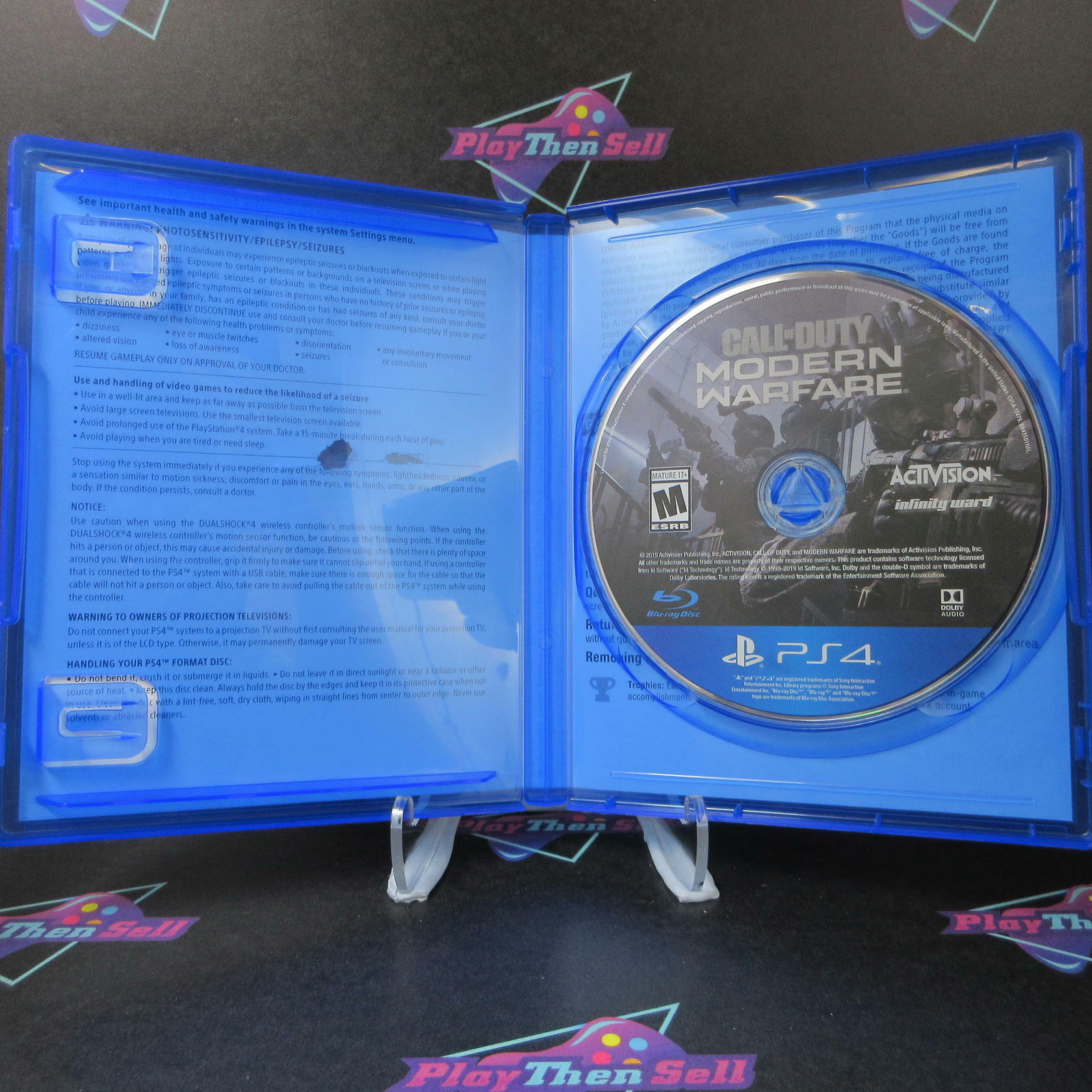 Call of Duty Modern Warfare PS4 PlayStation 4 AD Complete CIB - Very Good