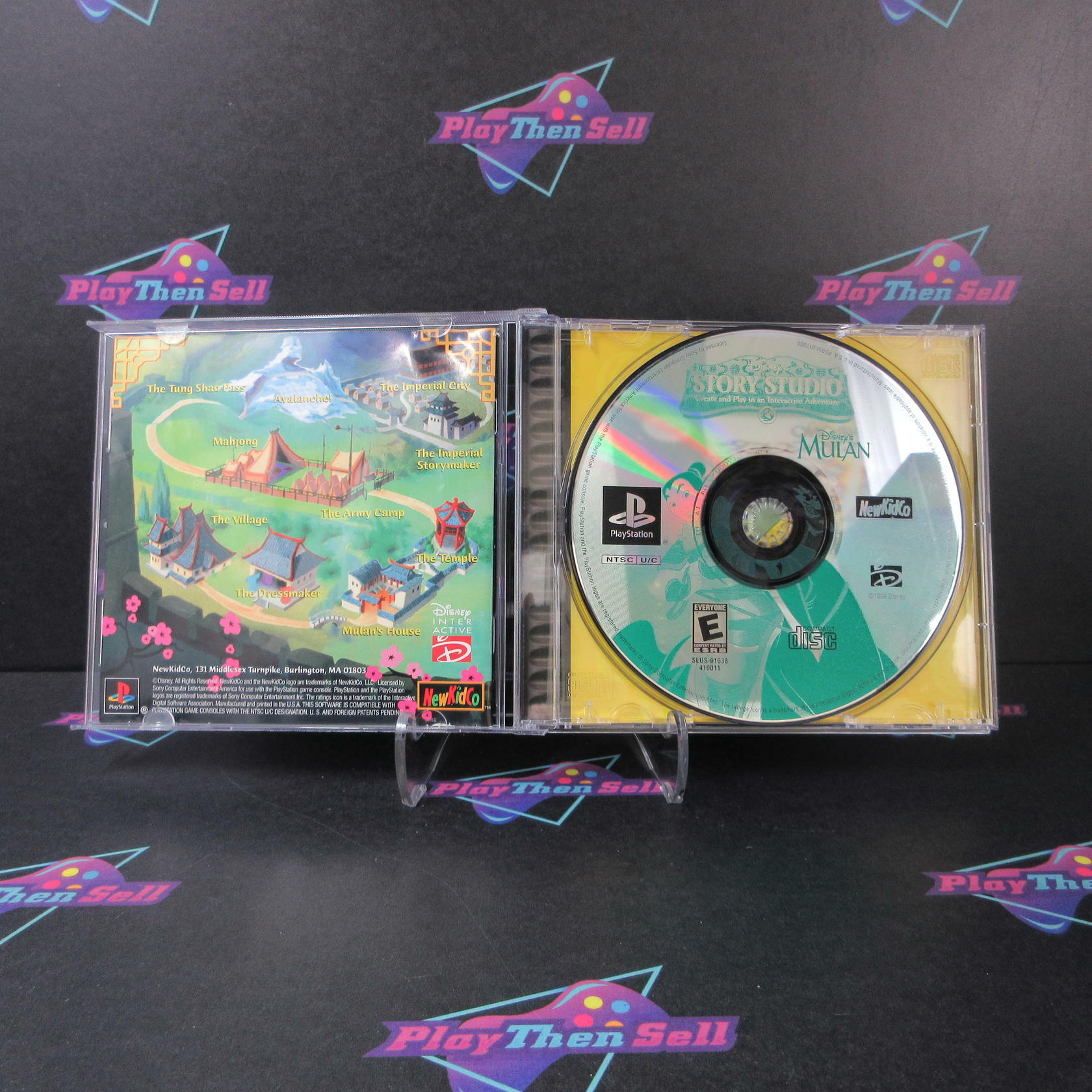 Disney's Story Studio Mulan PS1 PlayStation 1 MD Complete CIB - Very Good
