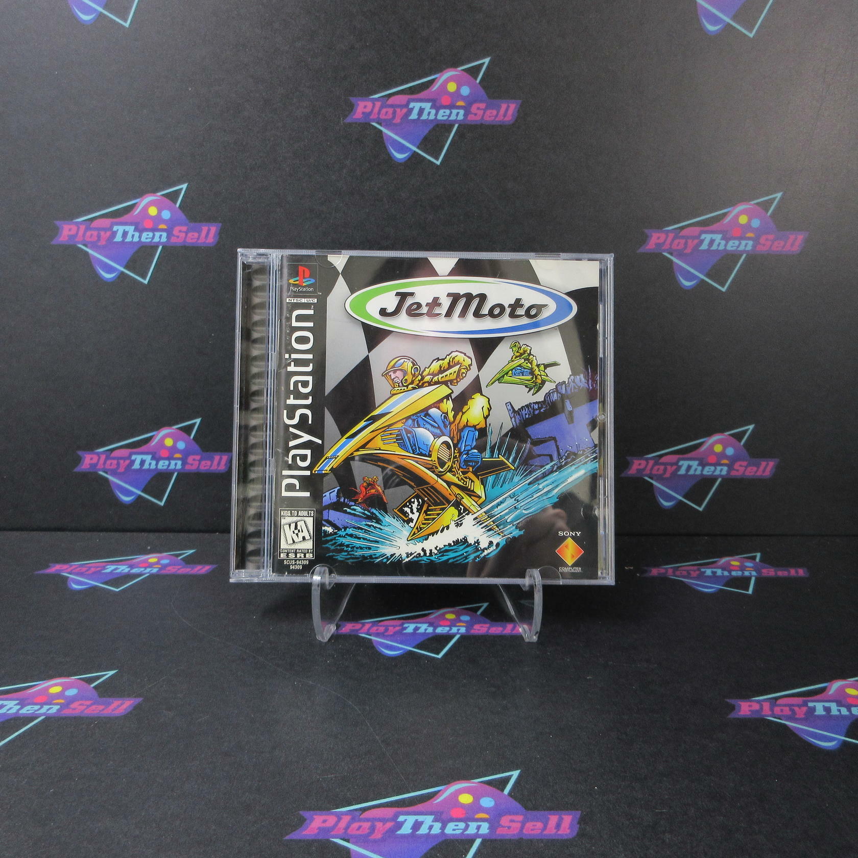Jet Moto PS1 PlayStation 1 MD Complete CIB - Very Good