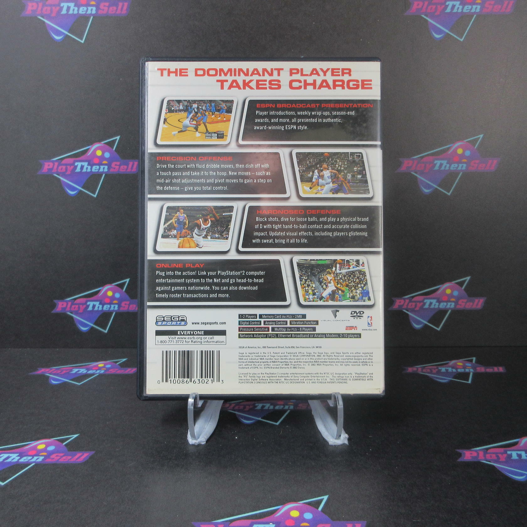 NBA 2K3 PS2 PlayStation 2 AD Complete CIB - Very Good