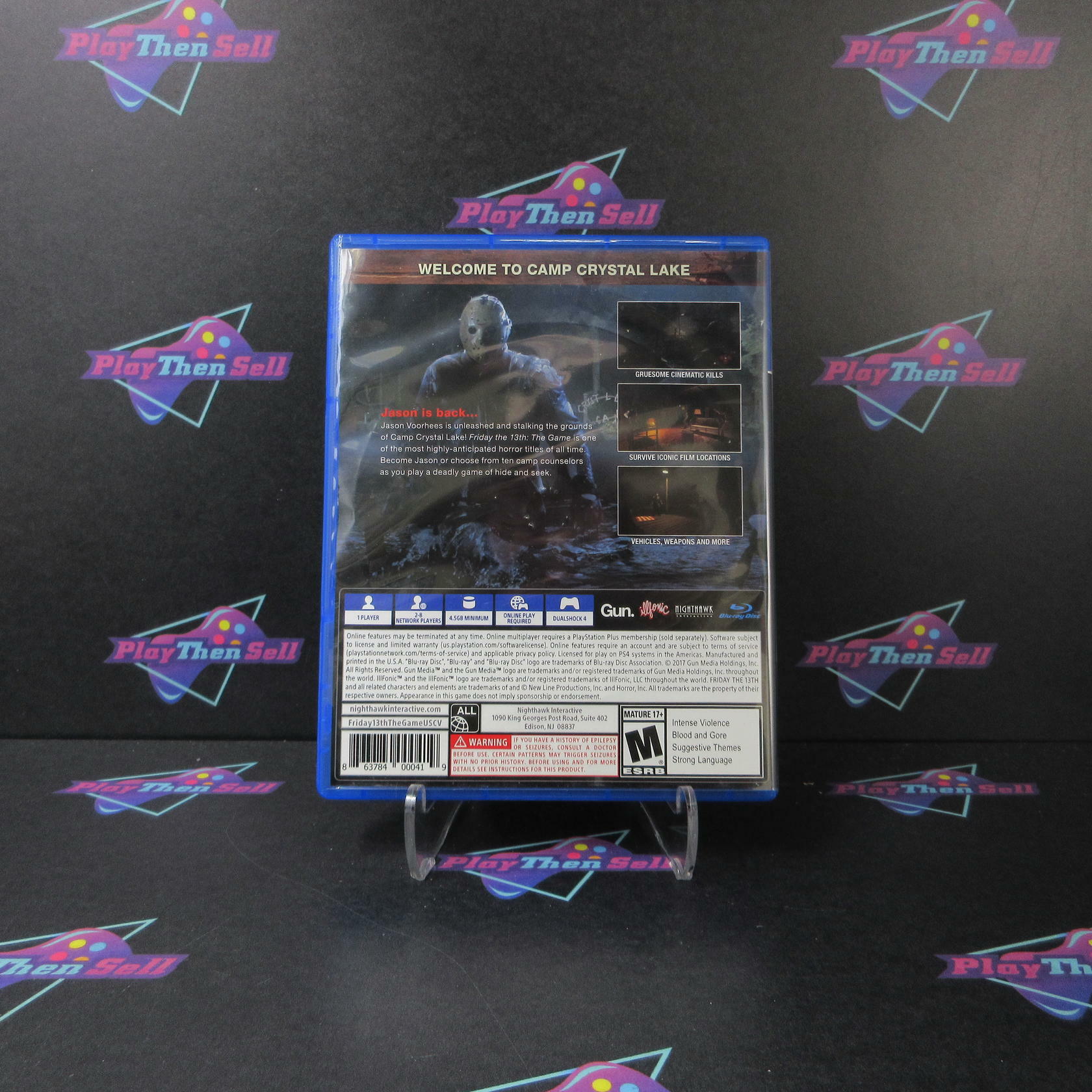 Friday The 13th The Game PS4 PlayStation 4 AD Complete CIB - Very Good