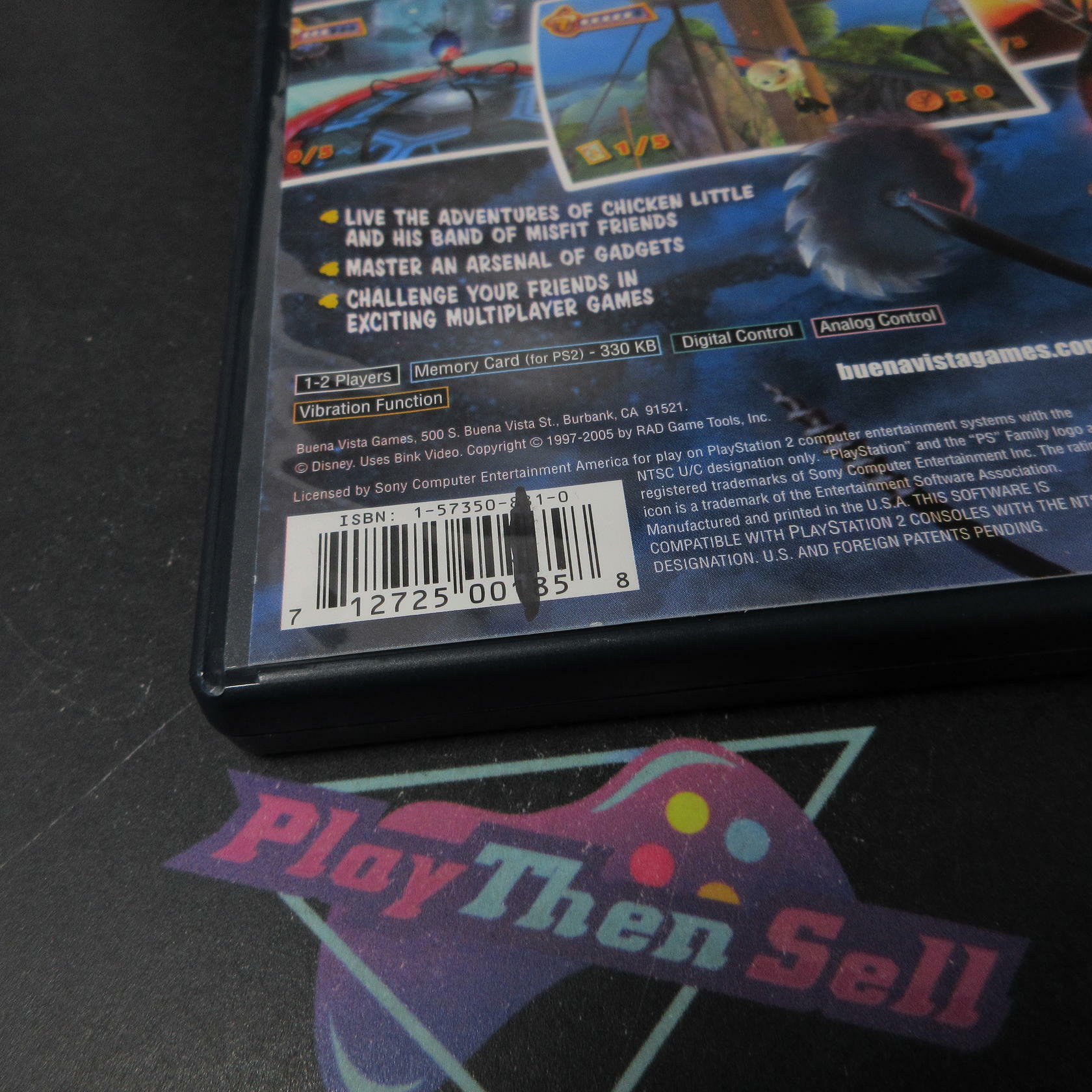 Disney's Chicken Little + Reg Card PS2 PlayStation 2 AD/MD Complete CIB - Very Good