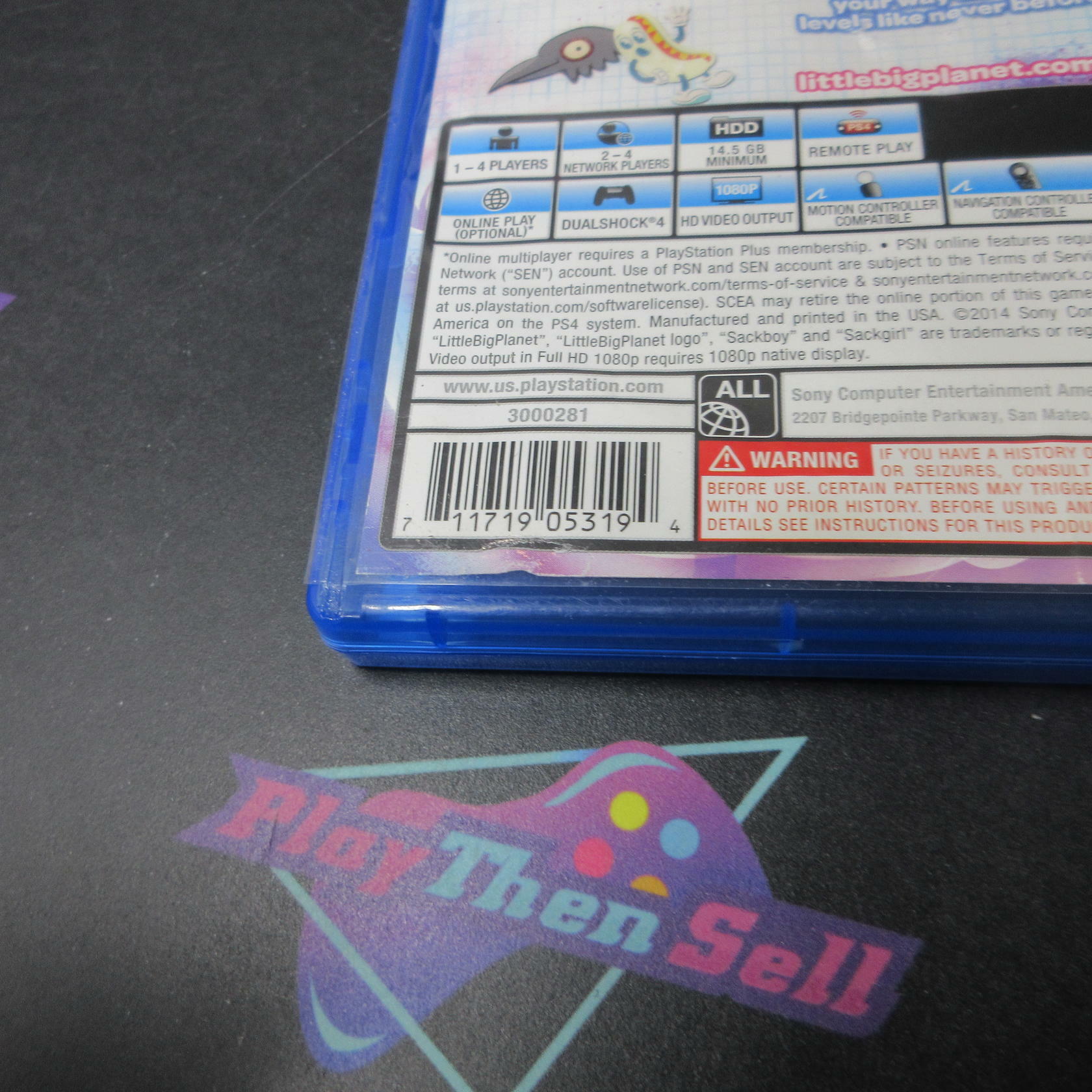 Little Big Planet 3 PS4 PlayStation 4 AD Complete CIB - Very Good