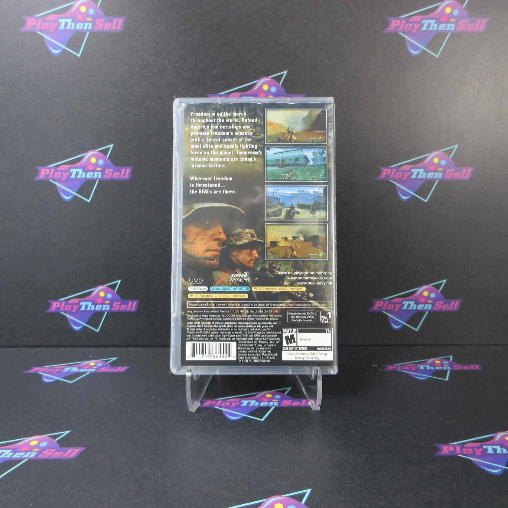 SOCOM U.S. Navy Seals Fireteam Bravo Sony PSP - Very Good
