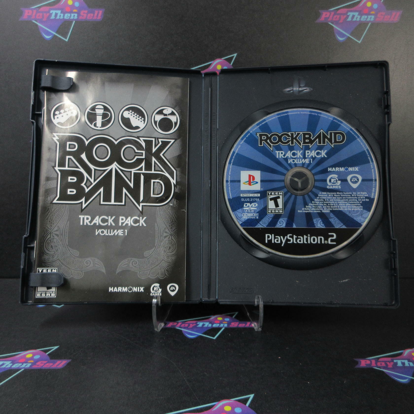 Rock Band Track Pack Vol. 1 PS2 PlayStation 2 MD Complete CIB - Very Good