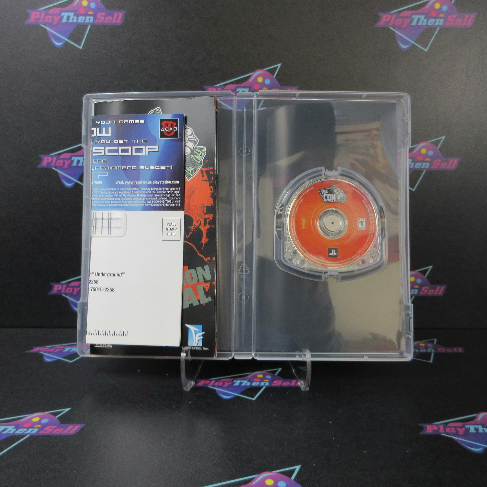 The Con Sony PSP Clear UMD + Reg Card - Like New