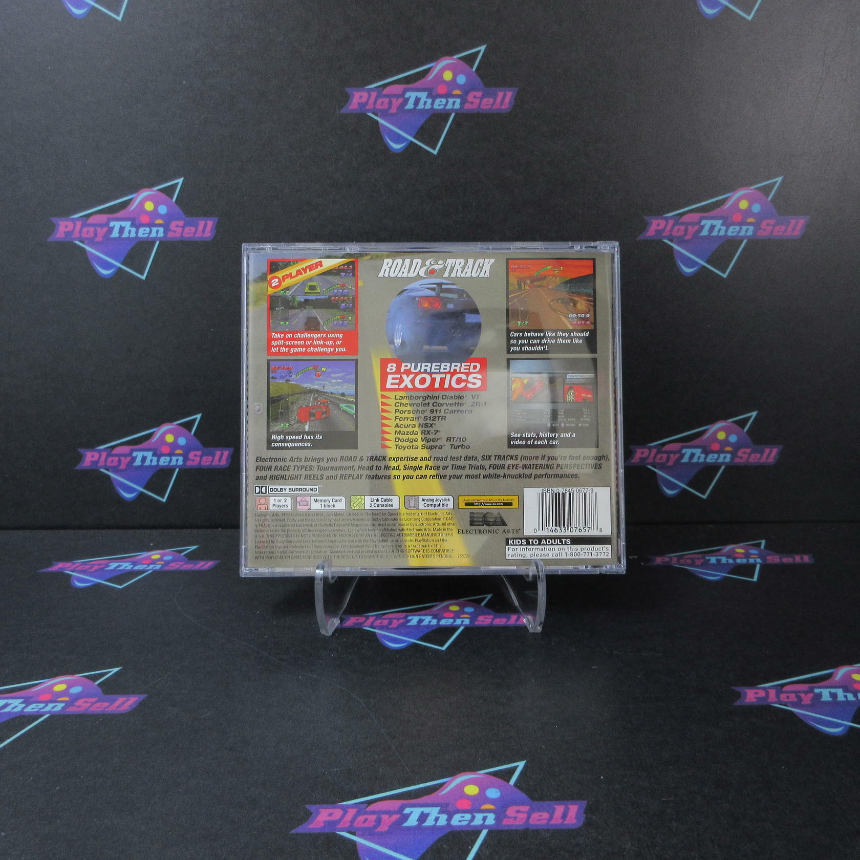 The Need for Speed PS1 PlayStation 1 AD/MD Complete CIB - Very Good
