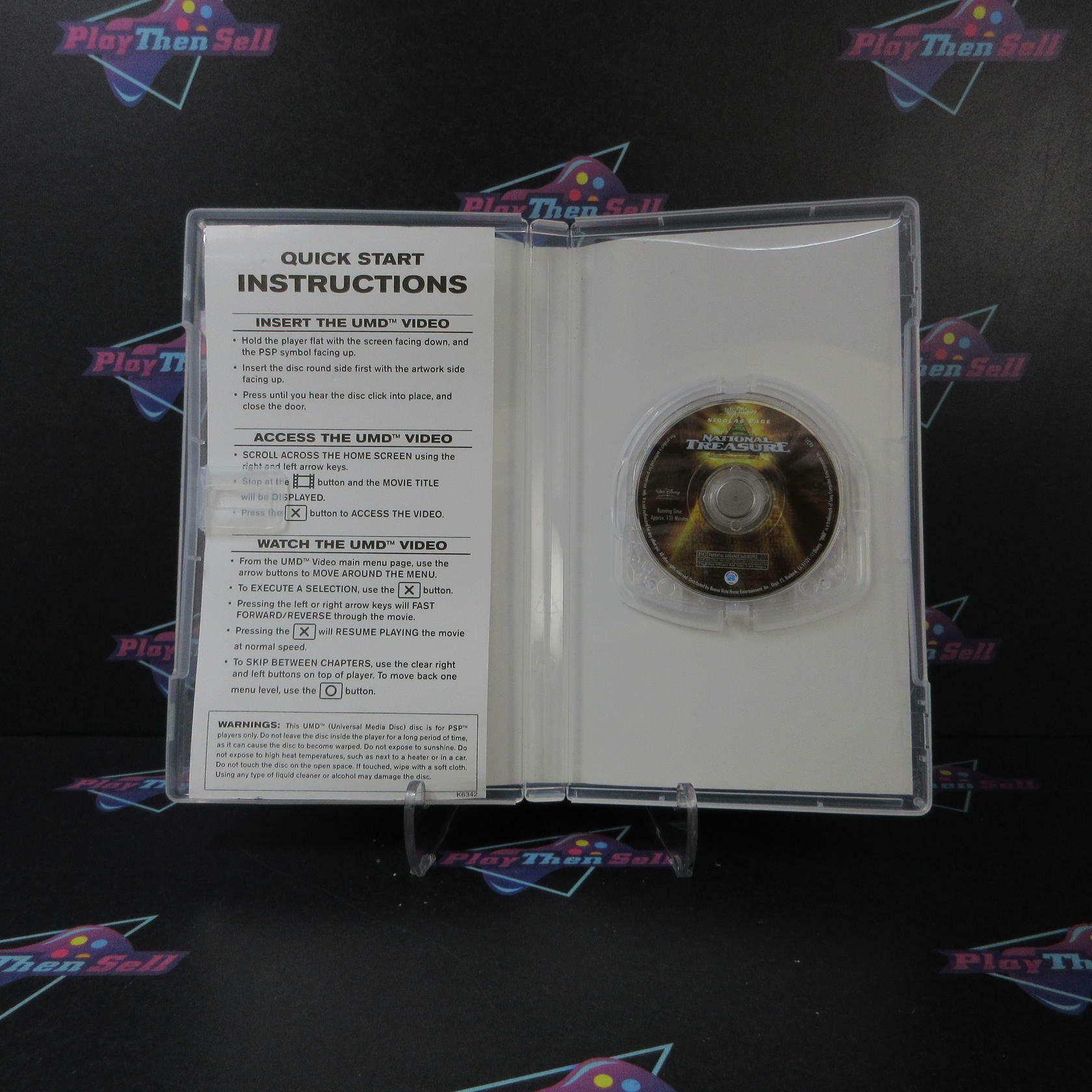 National Treasure Clear UMD Sony PSP UMD Movie - Like New