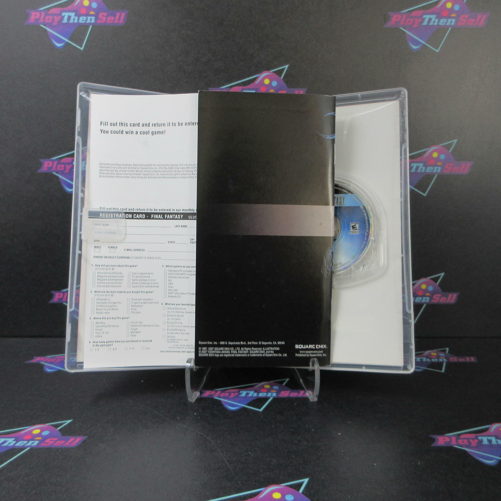 Final Fantasy Clear UMD Sony PSP + Reg Card - Like New