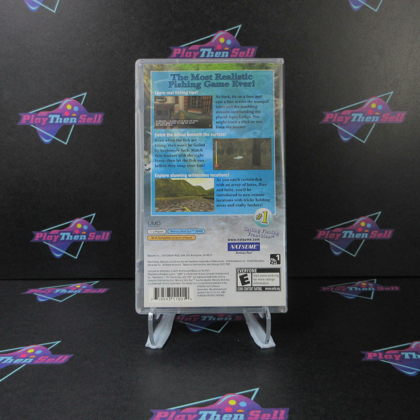 Reel Fishing The Great Outdoors Sony PSP + Reg Card - Like New