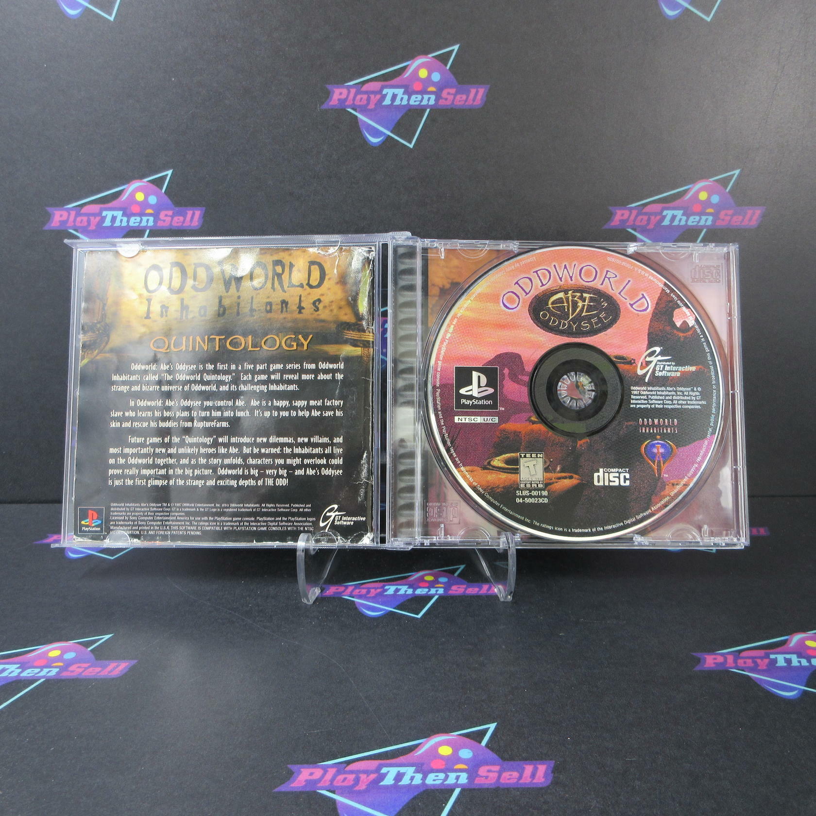 Oddworld Abe's Oddysee + Reg Card PS1 PlayStation 1 MD Complete CIB - Very Good