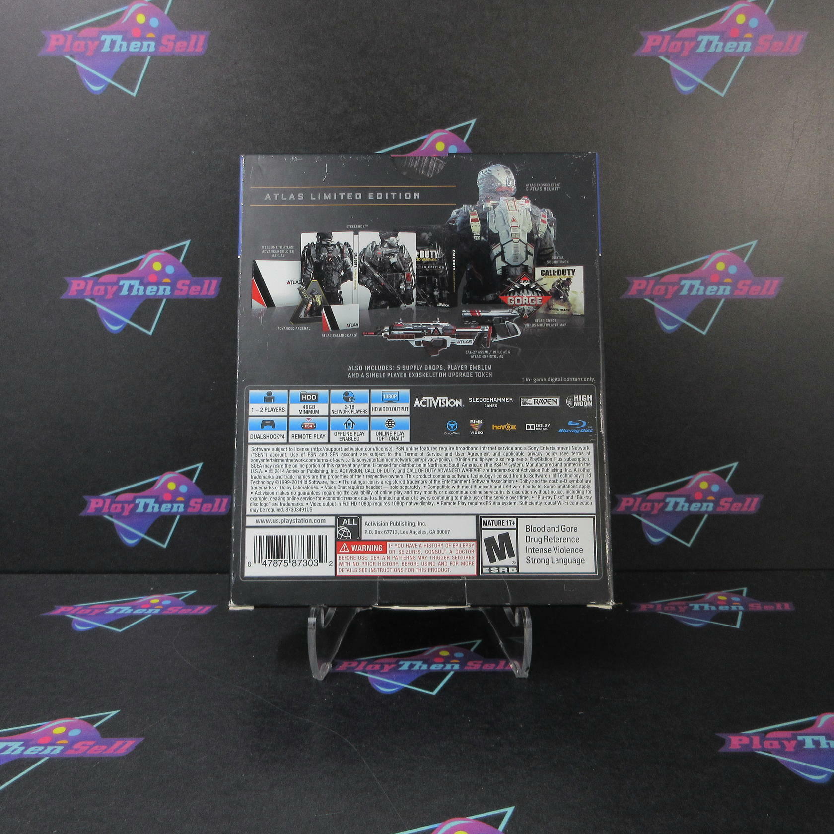 Call of Duty Advanced Warfare Atlas Limited Edition Steelbook PS4 PlayStation 4 - Like New