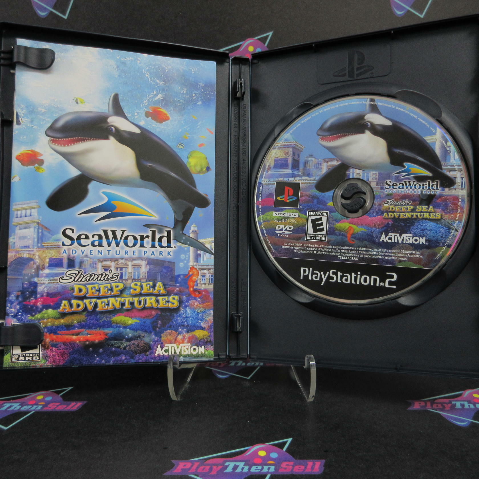 Sea World Shamu's Deep Sea Adventure PS2 PlayStation 2 + Reg Card - Like New