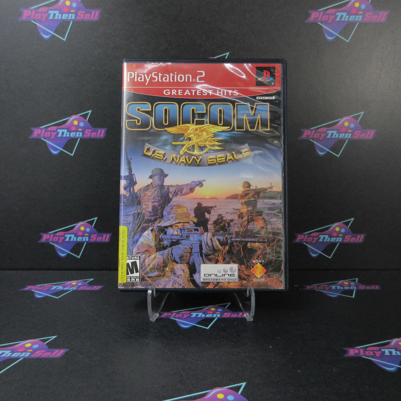 SOCOM US Navy Seals GH BL Disc PlayStation 2 AD/MD Complete CIB - Very Good