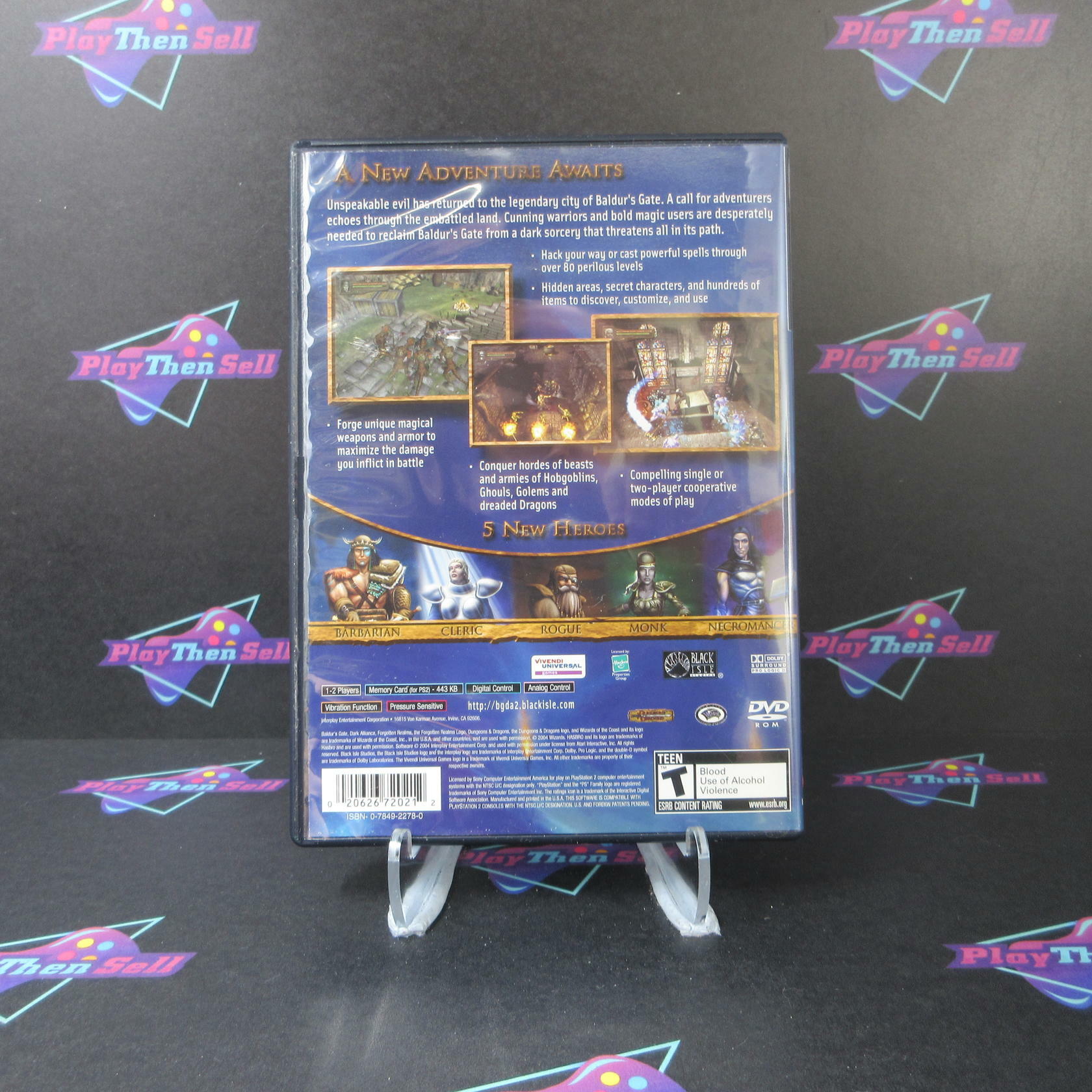 Baldur's Gate Dark Alliance 2 PS2 PlayStation 2 MD Complete CIB - Very Good