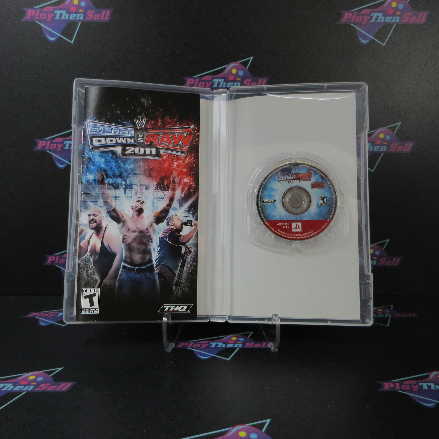 WWE SmackDown vs Raw 2011 Sony PSP Clear UMD GH Disc - Like New