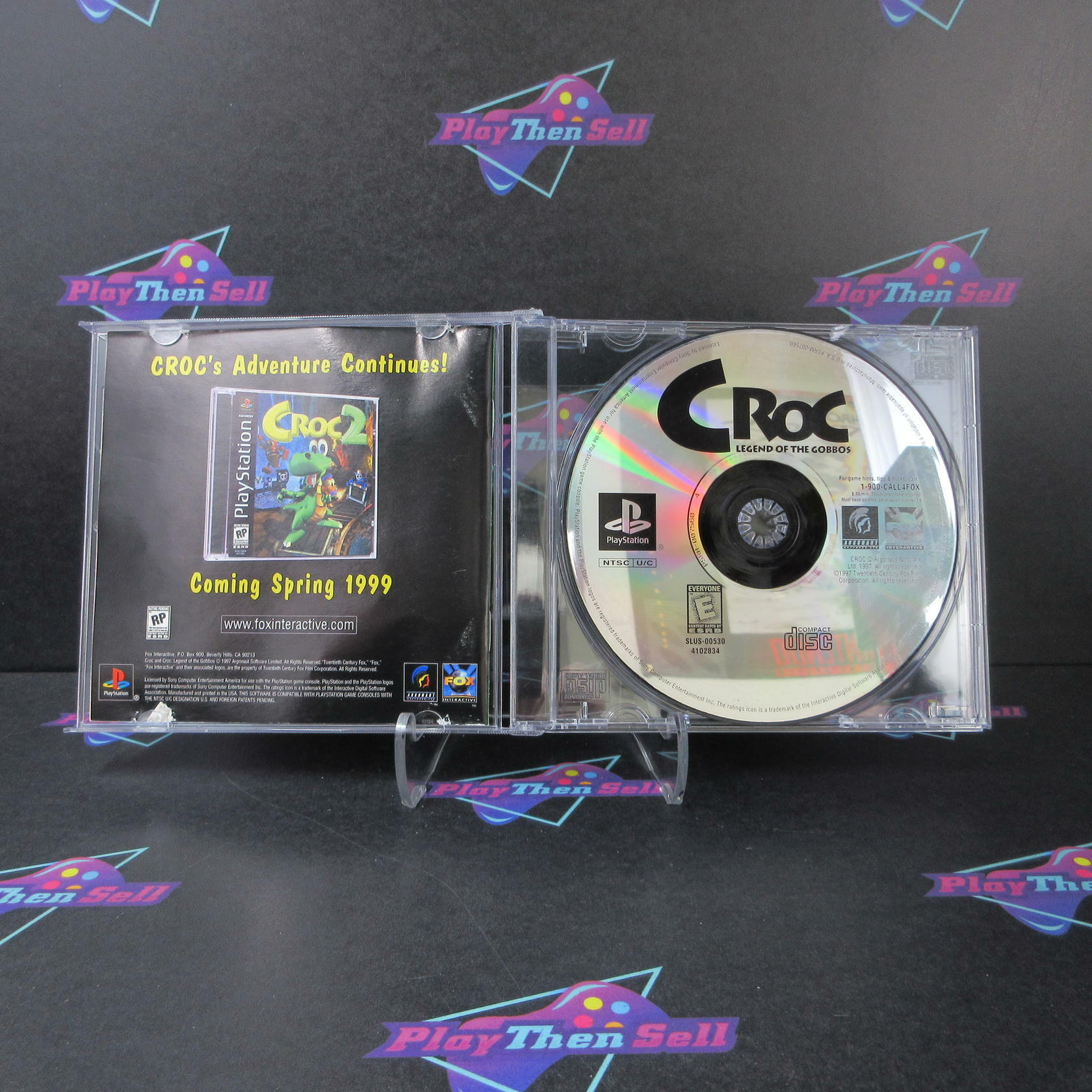 Croc Legend of the Gobbos GH + Reg Card PS1 PlayStation 1 No Art/MD - Very Good