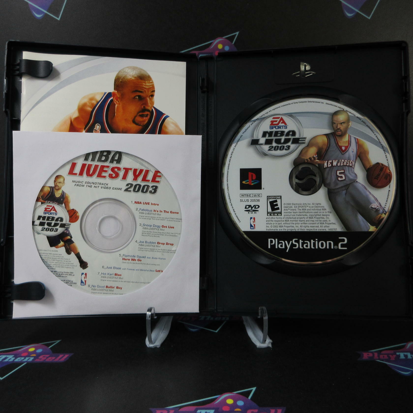 NBA Live 2003 PS2 PlayStation 2 + Soundtrack - Like New