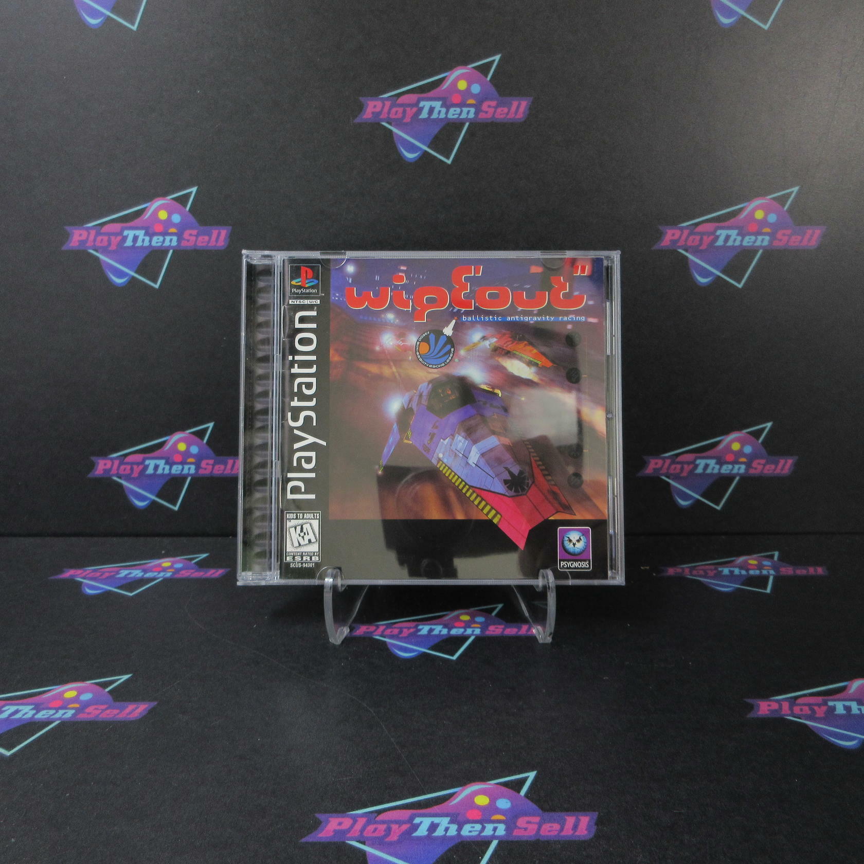 WipeOut PS1 PlayStation 1 + Reg Card - Like New